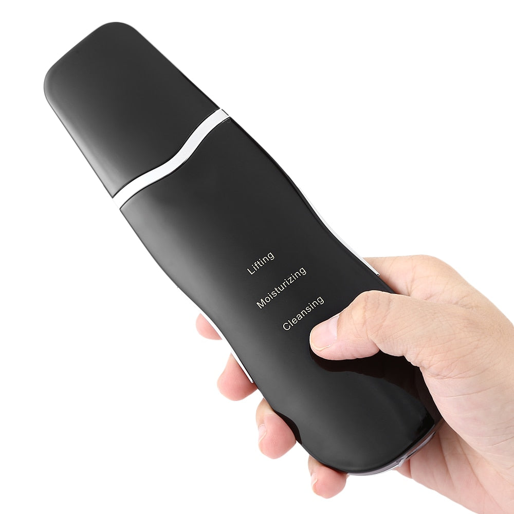 Professional Ultrasonic Face Skin Scrubber - Blackhead Remover & Pore Cleaner for Deep Cleansing - Perfect for Daily Skincare & Spa Treatment at Home