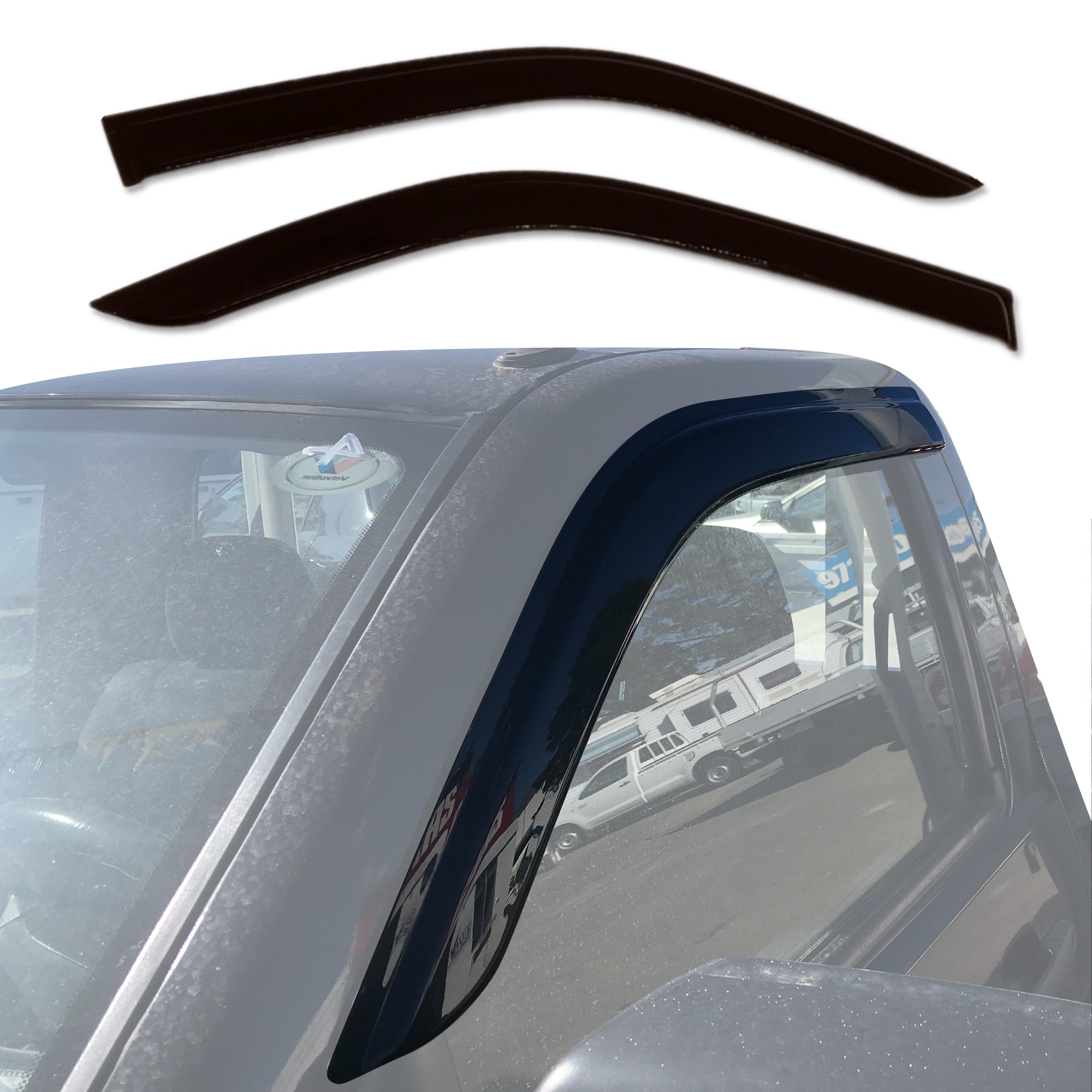 Premium Weather Shields for Mazda BT-50 BT50 Single & Extra Cab (2006-2011) - Durable Rain Guards & Window Deflectors for All-Weather Protection - Perfect for Off-Road Adventures & Daily Commutes