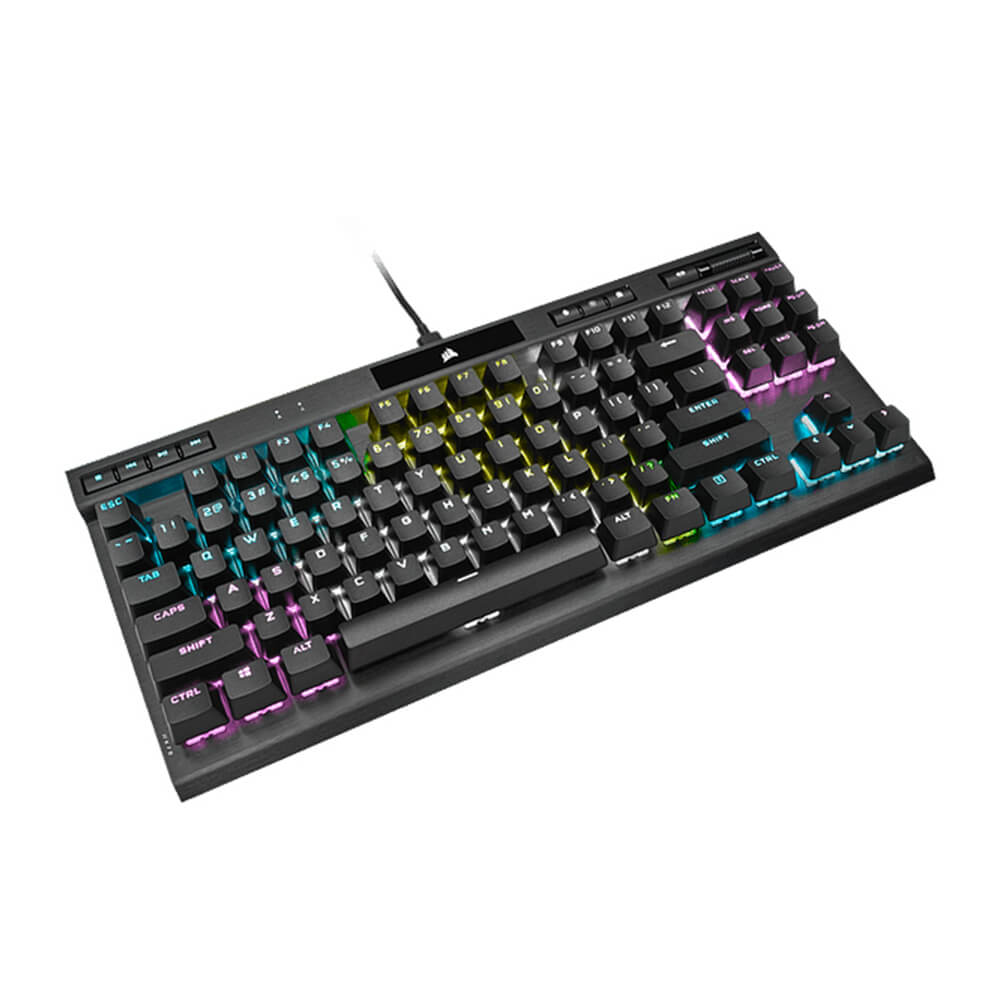 Corsair K70 RGB TKL Mechanical Gaming Keyboard - Cherry MX Speed Switches - Compact Tenkeyless Design for PC, PS5, Xbox - Perfect for Esports, Streaming & Office Work