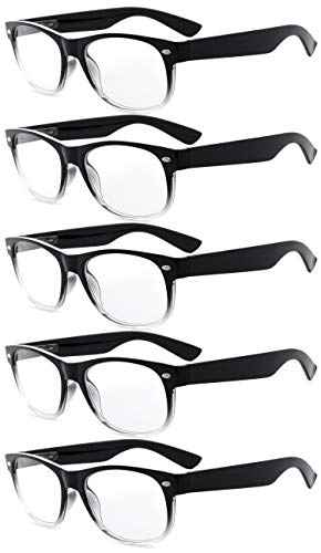 Black/Clear-5pcs All Clear Lens