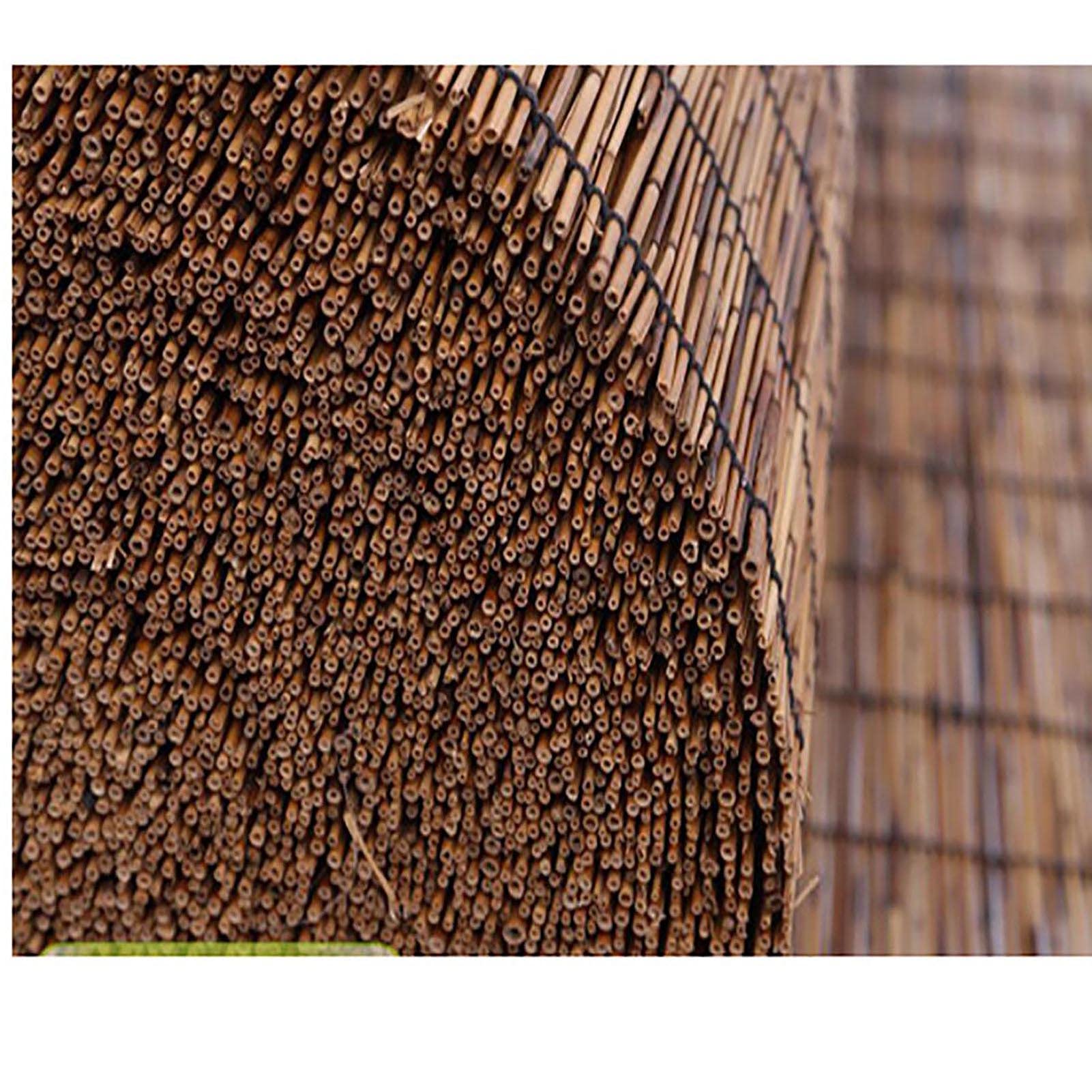 4FT Balcony Reed Fence - Natural Bamboo Privacy Screen for Patio & Outdoor Spaces | Sun Shade & Wind Barrier | Perfect for Garden, Deck, Balcony & Backyard Privacy Protection