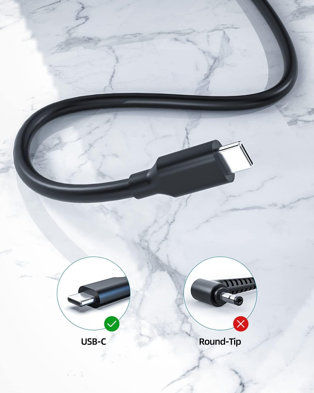 45W USB C Fast Charger for Samsung Chromebook 4 & Other Devices | UL Certified Safe Charging | Perfect for Home, Office & Travel Use