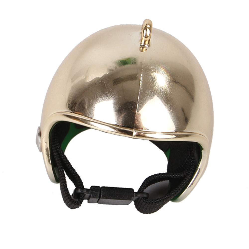 Funny Chicken Helmet Pet Hat - Gold Bird Headwear for Chickens, Ducks & Poultry | Cute Costume Accessory for Pet Parties, Halloween & Photo Shoots