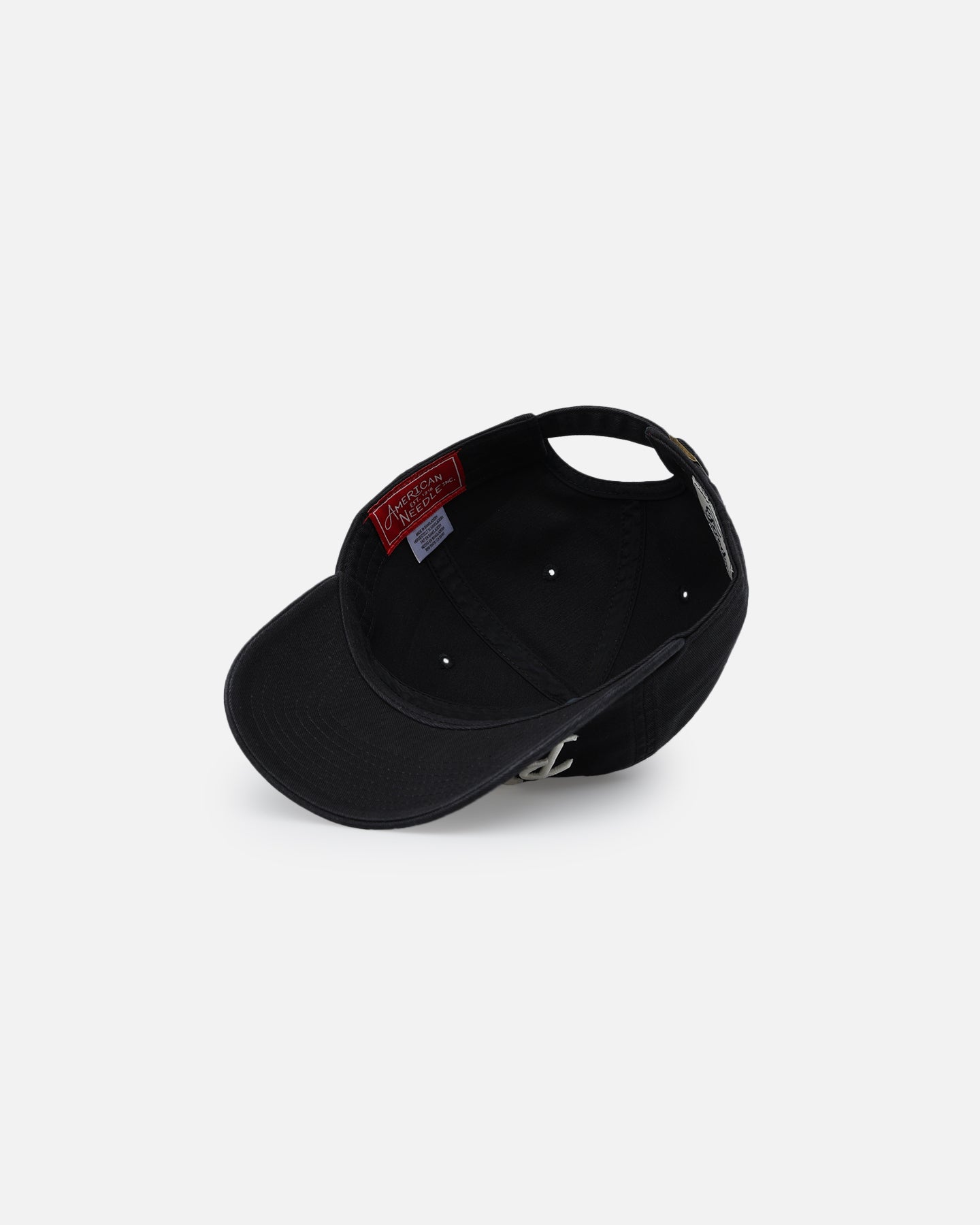 American Needle Ballpark Strapback Hat - Black Adjustable Baseball Cap for Men & Women | Perfect for Sports, Casual Wear & Outdoor Activities