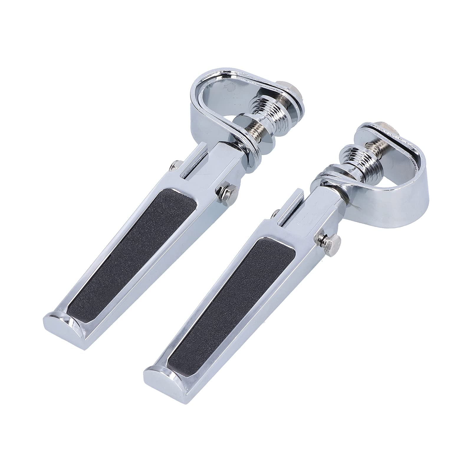 Chrome Plated Motorcycle Footpeg - Replacement Footrest Pedal for 1-1/4