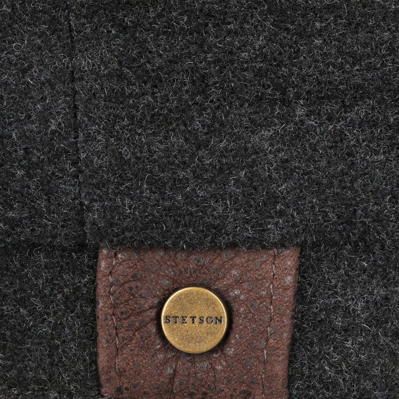 Stetson Hatteras Noir Fedora Hat for Women & Men - Classic Wool Felt Dress Hat for Outdoor, Travel, and Formal Occasions