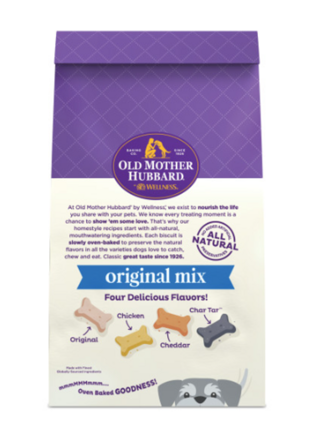 Old Mother Hubbard Crunchy Classic Natural Original Assortment Mini Biscuits Dog Treats - Healthy Training Rewards & Dental Chews for Small & Large Dogs