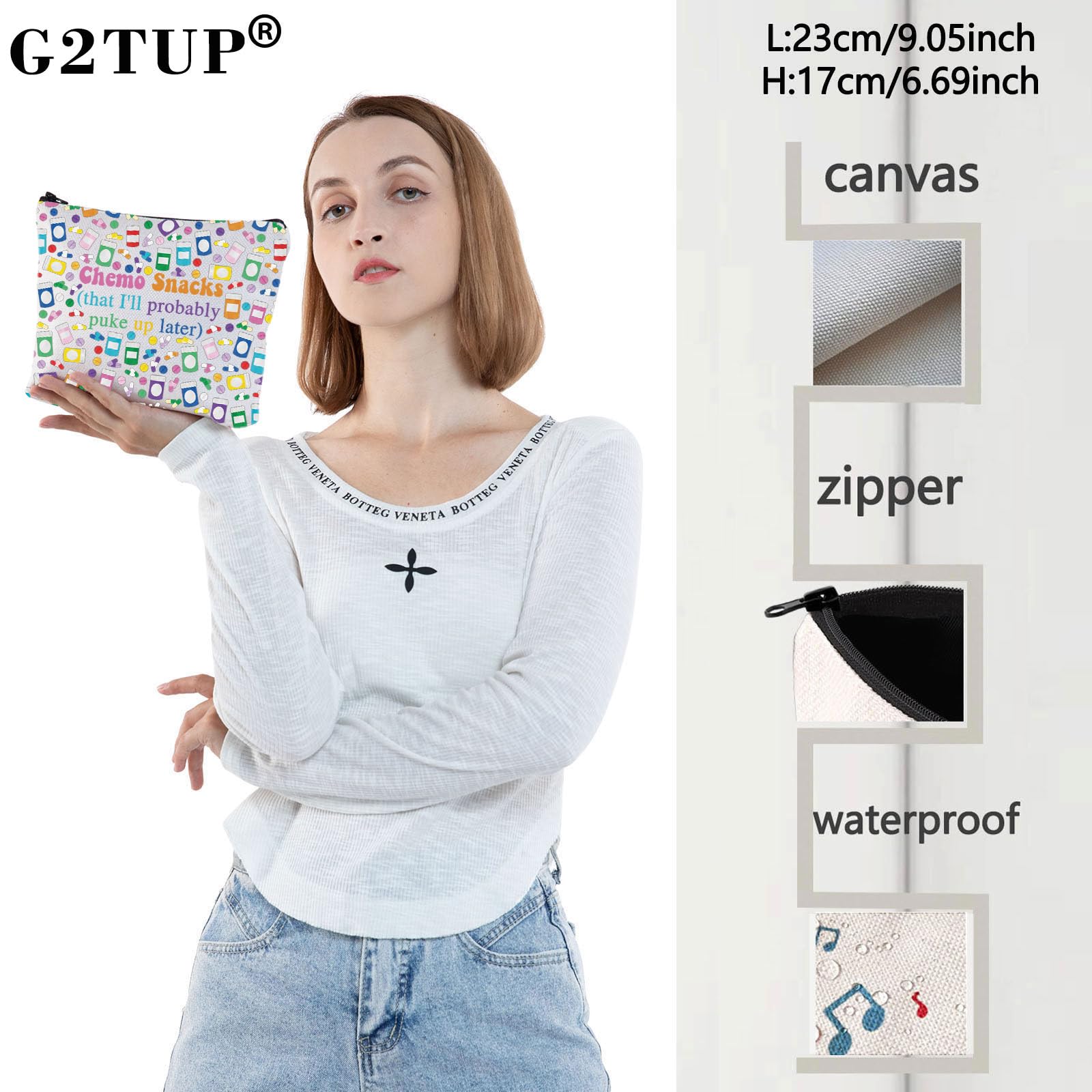 G2TUP Funny Chemo Snacks Care Package - Thoughtful Gift for Women Warriors Battling Cancer | Chemotherapy Support Bag with Healthy Snacks | Perfect for Hospital Visits & Recovery Days