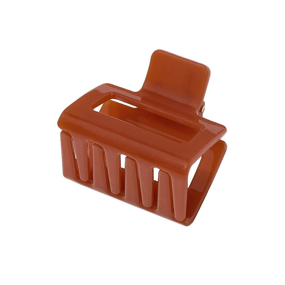 APPSAMBR 3-Piece Large Square Acetate Acrylic Korean Hair Claw Clips - Crab Claw Hair Clamps for Women & Girls | Perfect for Updos, Ponytails & Everyday Hairstyles