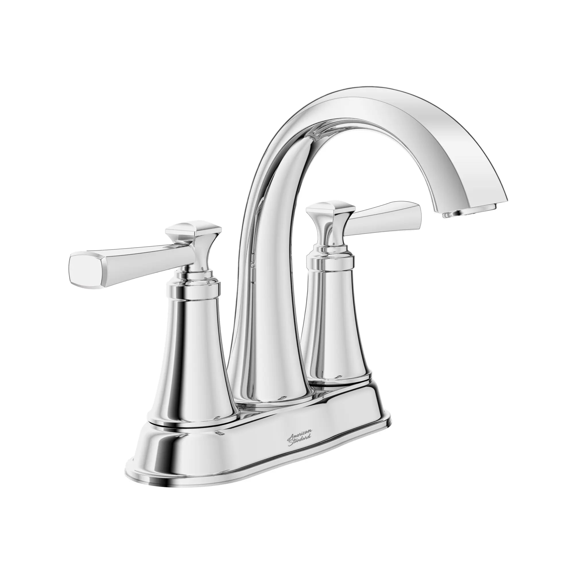 Glenmere 4 Inch Centerset 2 Handle Bathroom Faucet - 1.2 GPM/4.5 LPM Water-Saving Design with Lever Handles - Perfect for Small Bathrooms, Powder Rooms & Vanities