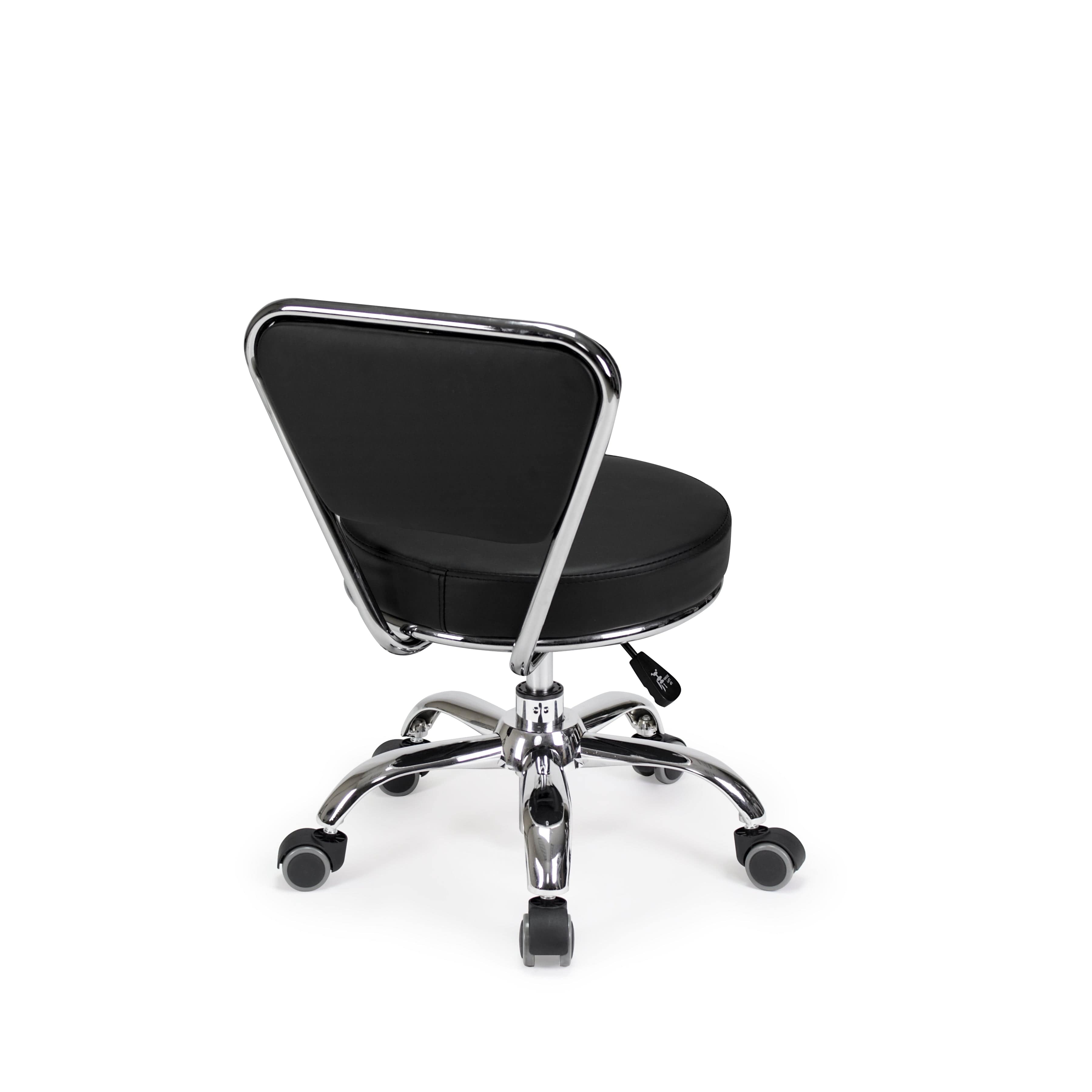 Premium Dayton Salon Pedicure Technician Stool - Adjustable Hydraulic Swivel Stool for Spa & Nail Technicians - Ergonomic Beauty Salon Chair for Manicures, Pedicures & Massage Therapy