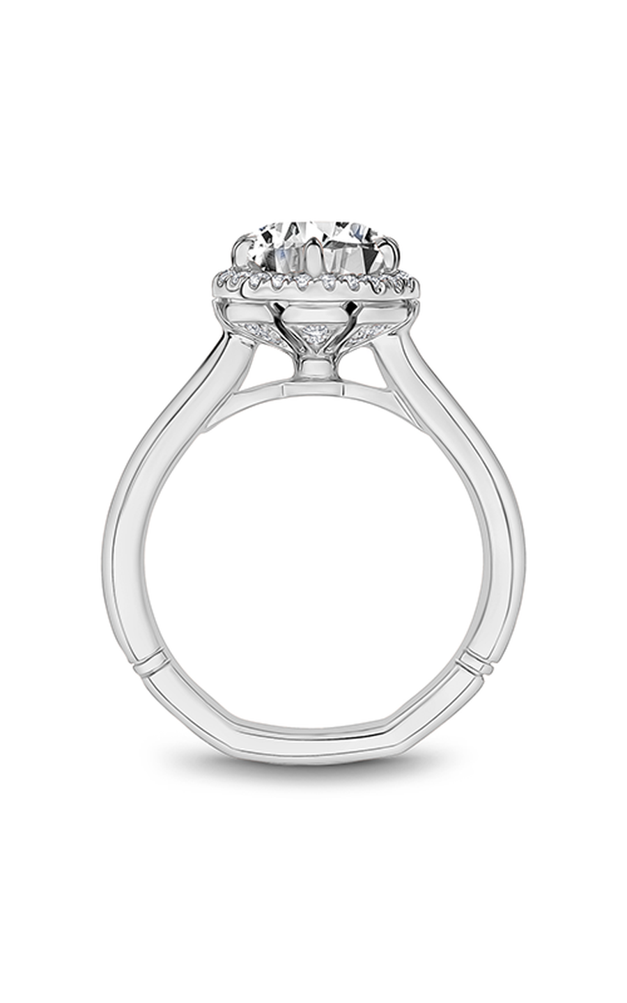 Noam Carver Atelier A003 01A Diamond Engagement Ring - 14K White Gold Wedding Band for Women, Perfect Proposal Gift & Anniversary Jewelry