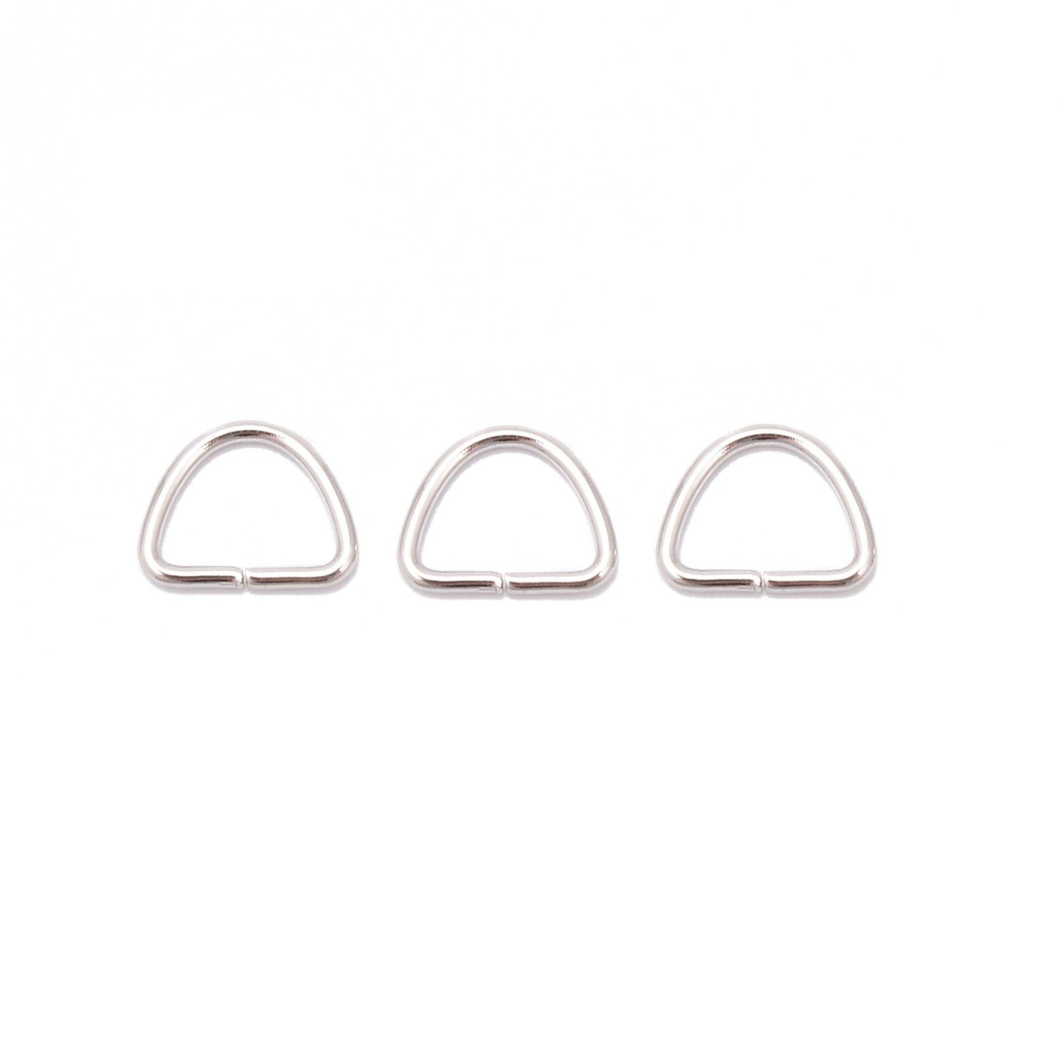 Premium 304 Stainless Steel Triangle Clasp Jump Rings - 8x9mm (85pcs) for Jewelry Making, DIY Crafts & Keychain Accessories - Durable & Corrosion-Resistant