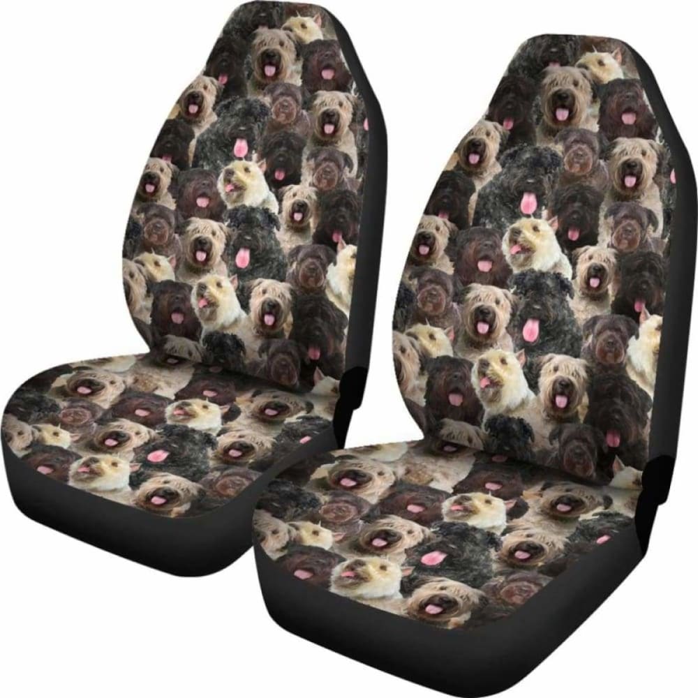 Bouvier Des Flandres Full Face Dog Car Seat Cover - Waterproof Pet Seat Protector for Cars, SUVs & Trucks - Durable Scratch-Resistant Dog Car Accessories for Travel & Outdoor Adventures