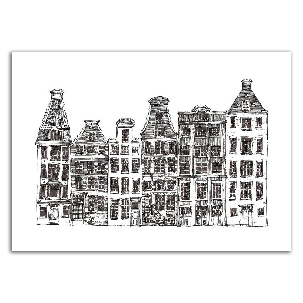 Amsterdam I by Incado - Premium Canvas Wall Art Print, Ready to Hang - Perfect for Living Room, Bedroom & Office Decor