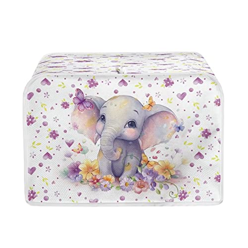 Flowers Elephant - White