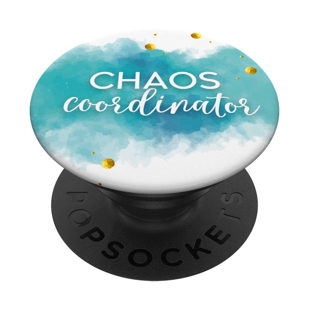 Chaos Coordinator & Blue Smoke PopSockets PopGrip PZZZ042 - Swappable Phone Grip for iPhone, Samsung & Tablets - Perfect for Work, Travel & Everyday Use