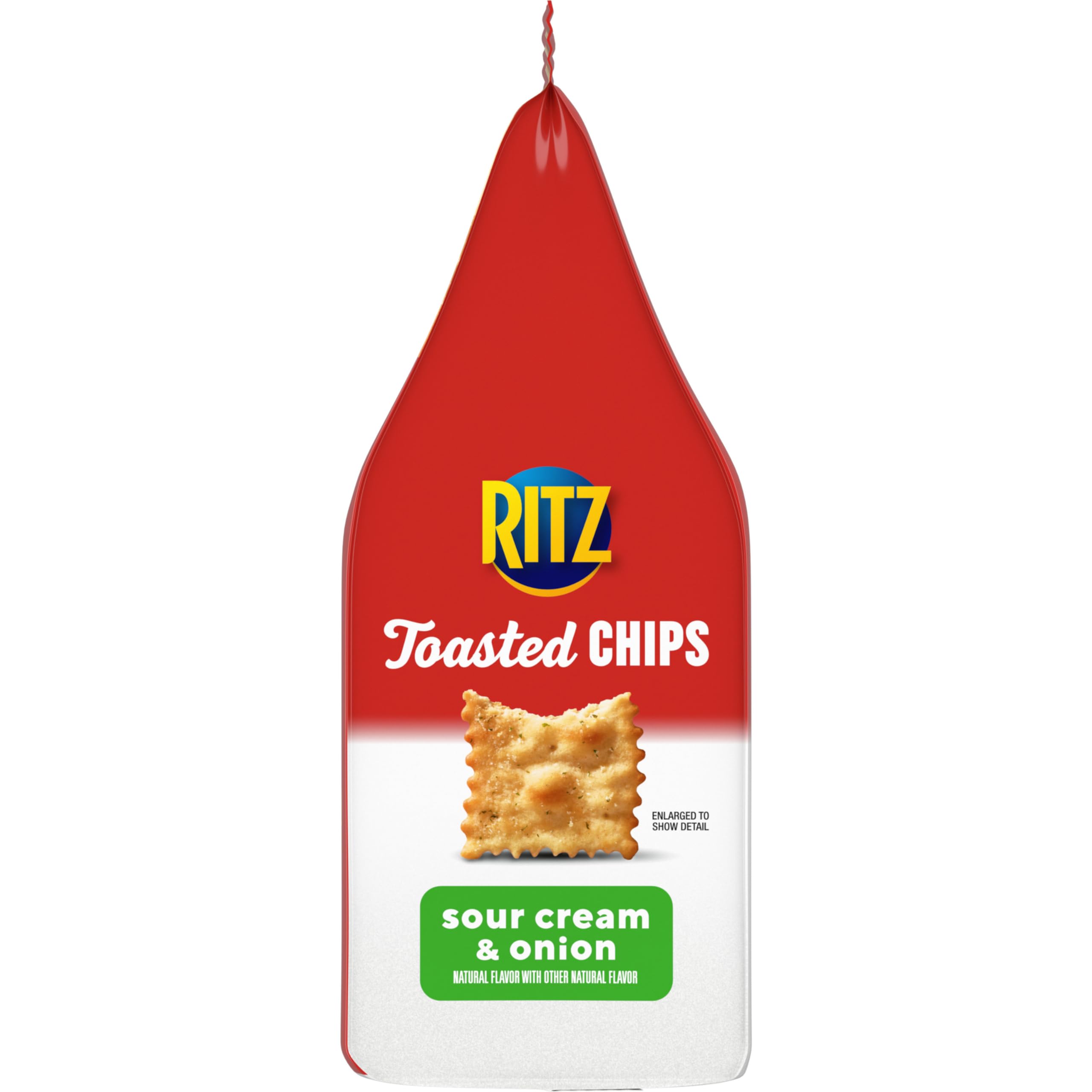 RITZ Toasted Chips Sour Cream and Onion Crackers - 6 Pack (8.1 oz Bags) | Bulk Party Snacks for Gatherings, Movie Nights & Office Break Rooms | Crunchy & Flavorful Baked Snack Chips