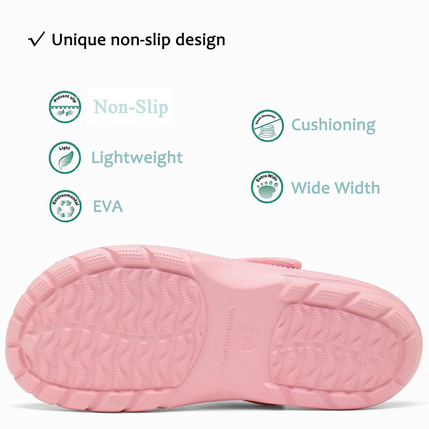ChayChax Arch Support Clogs for Men & Women - Slip-On Garden Shoes with Removable Cushion Footbed - Perfect for Outdoor, Beach & Casual Wear