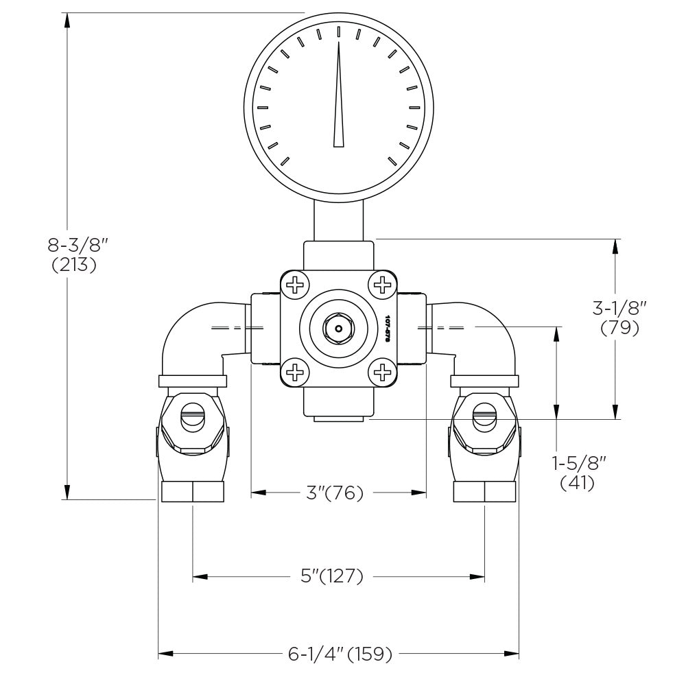 Speakman SE 370 Thermostatic Mixing Valve for Shower - Temperature Control & Water Pressure Regulator - Perfect for Bathroom, Spa, and Home Renovation Projects
