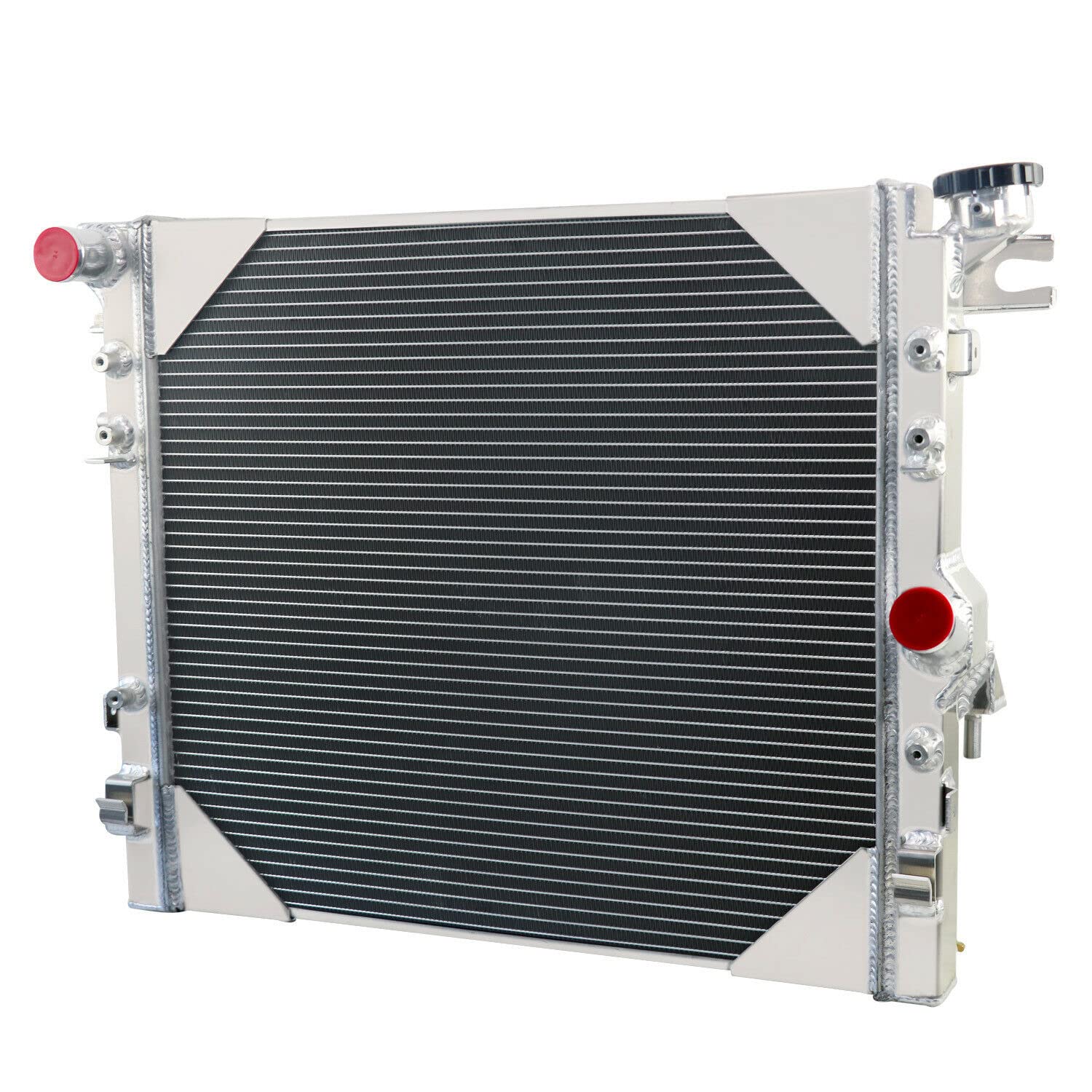 ReadyCool 3 Row Aluminum Radiator Shroud Fan for 2007-2018 Jeep Wrangler JK 3.6L 3.8L V6 MT CU2957 with Relay Kit - High Performance Cooling for Off-Road & Daily Driving