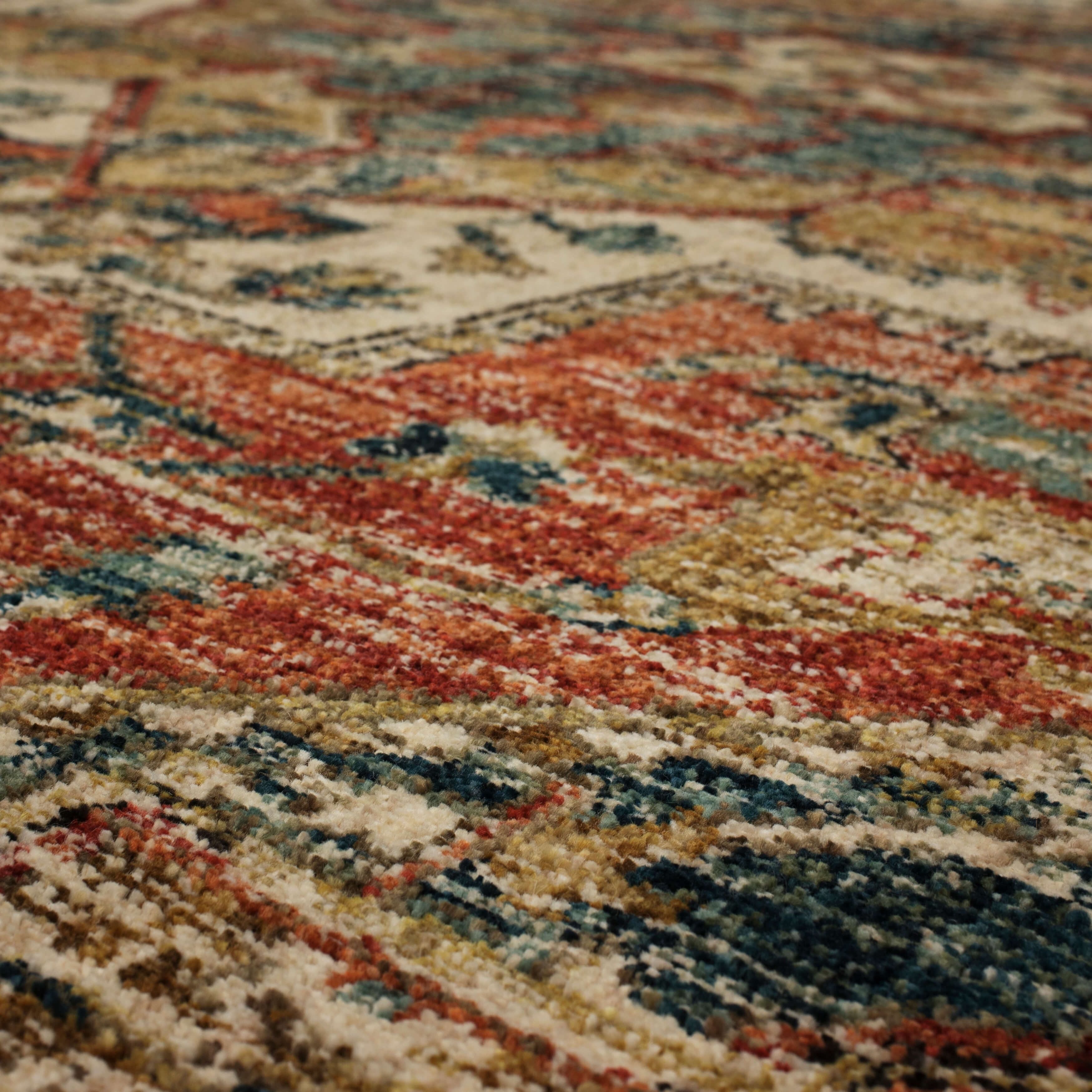 Kasbar Spice 1.5' x 1.5' Premium Handmade Moroccan Rug - Perfect for Boho Living Room, Bedroom Decor & Cozy Home Accents