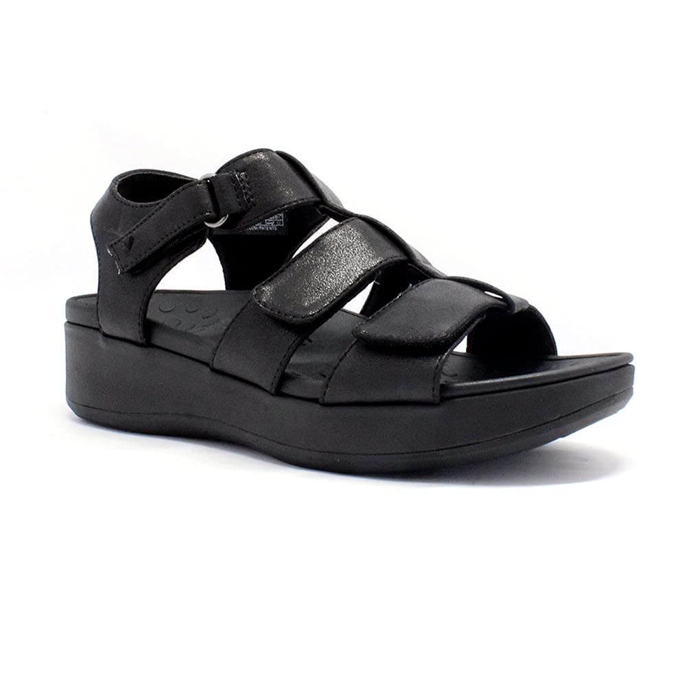 Vionic TAMI0017W Tami Black Women's Orthotic Sandals Size 7 - Arch Support & Comfort for Walking, Travel & Everyday Wear