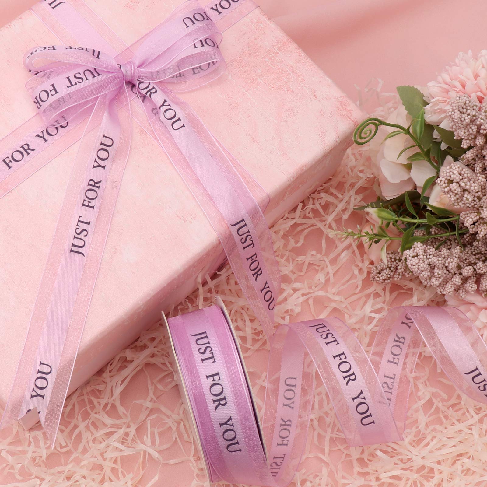 1 Inch Light Purple Chiffon Easter Ribbon - 22 Yards for Gift Wrapping, Party Decor, Wedding, Balloons, Sewing & Floral DIY - Perfect for Easter, Spring Celebrations & Craft Projects