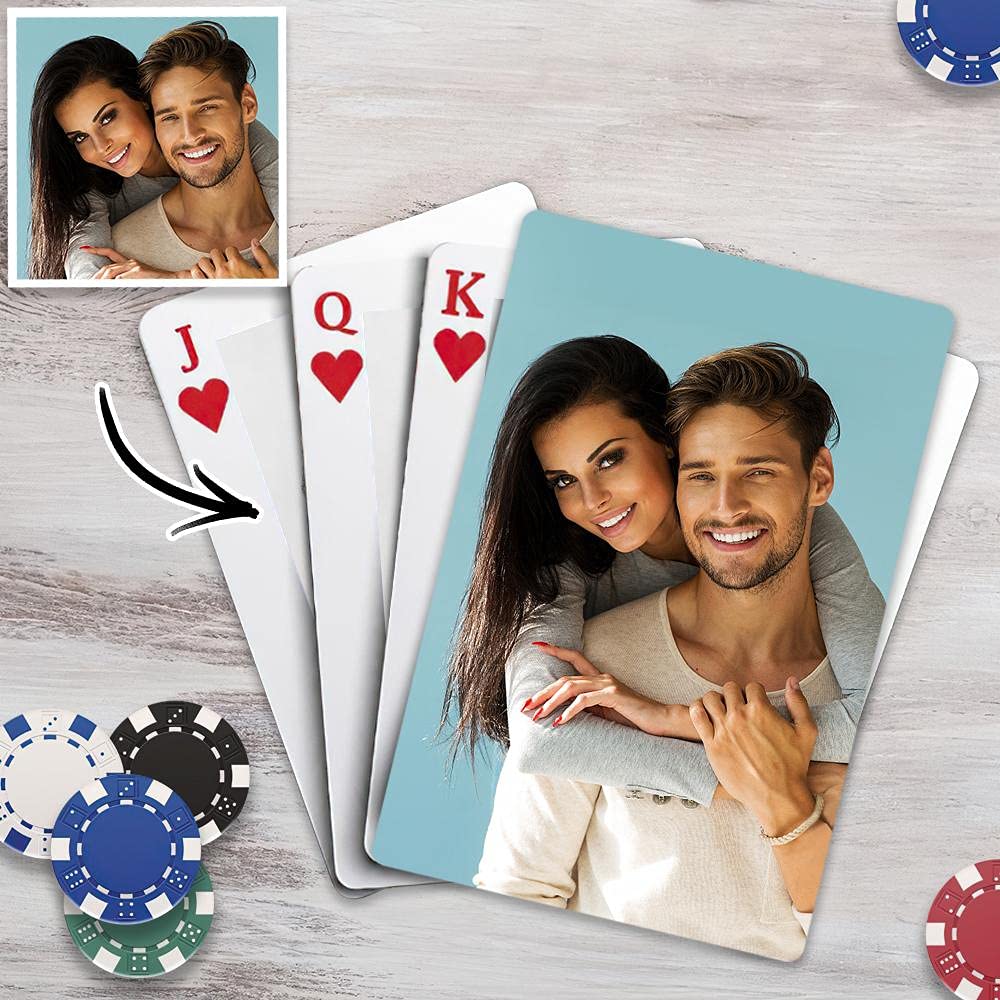 Custom Photo Playing Cards - Personalized Poker Size Deck with Your Image | Casino, Game Night & Gift Ideas