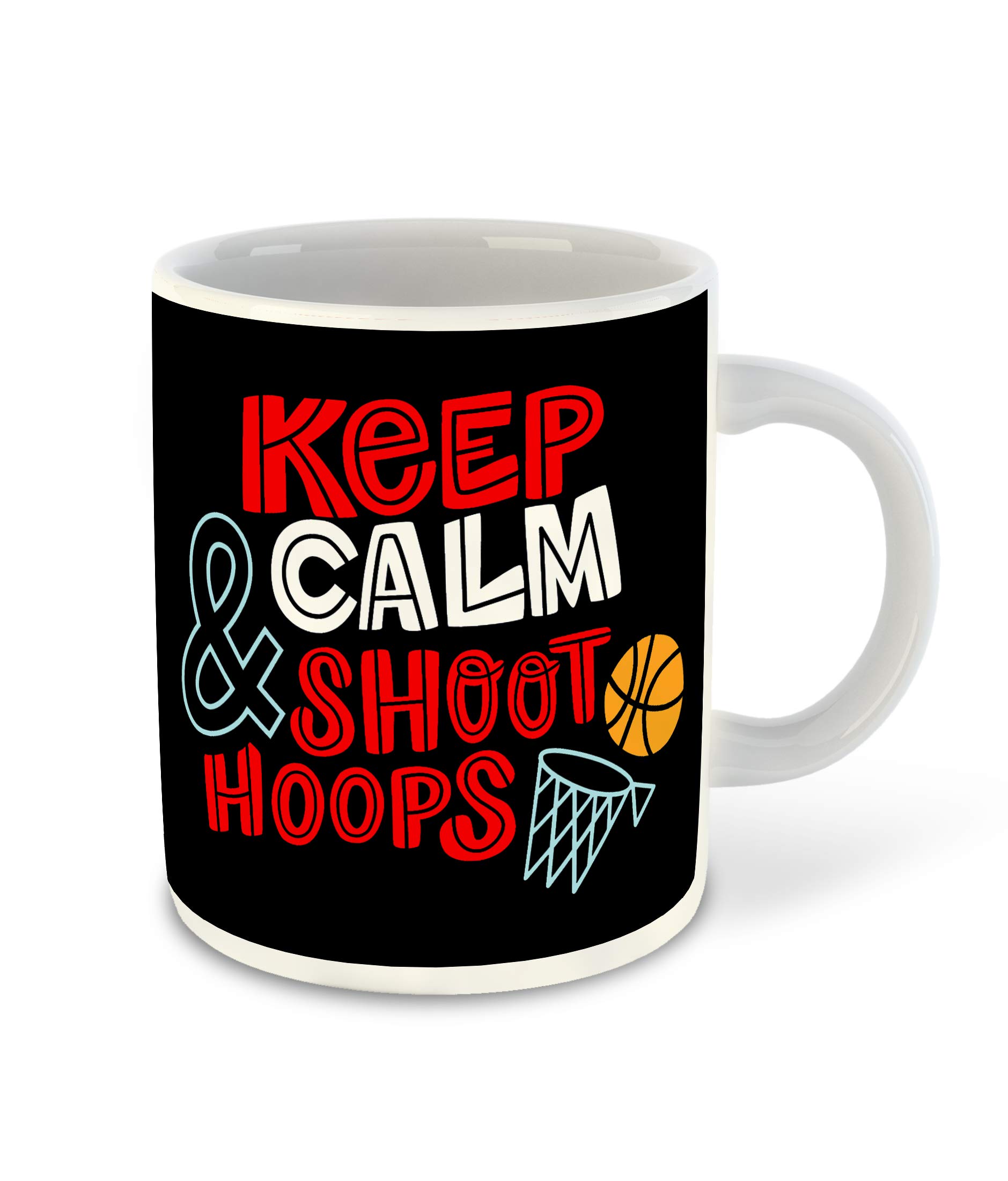 WHATS YOUR KICK® - Premium White Ceramic Coffee Mug with Basketball Design - Perfect for Tea, Milk & Hot Drinks - NBA Player Inspired Motivational Gift for Sports Fans & Coffee Lovers - Great for Game Day, Office Use & Home Decor
