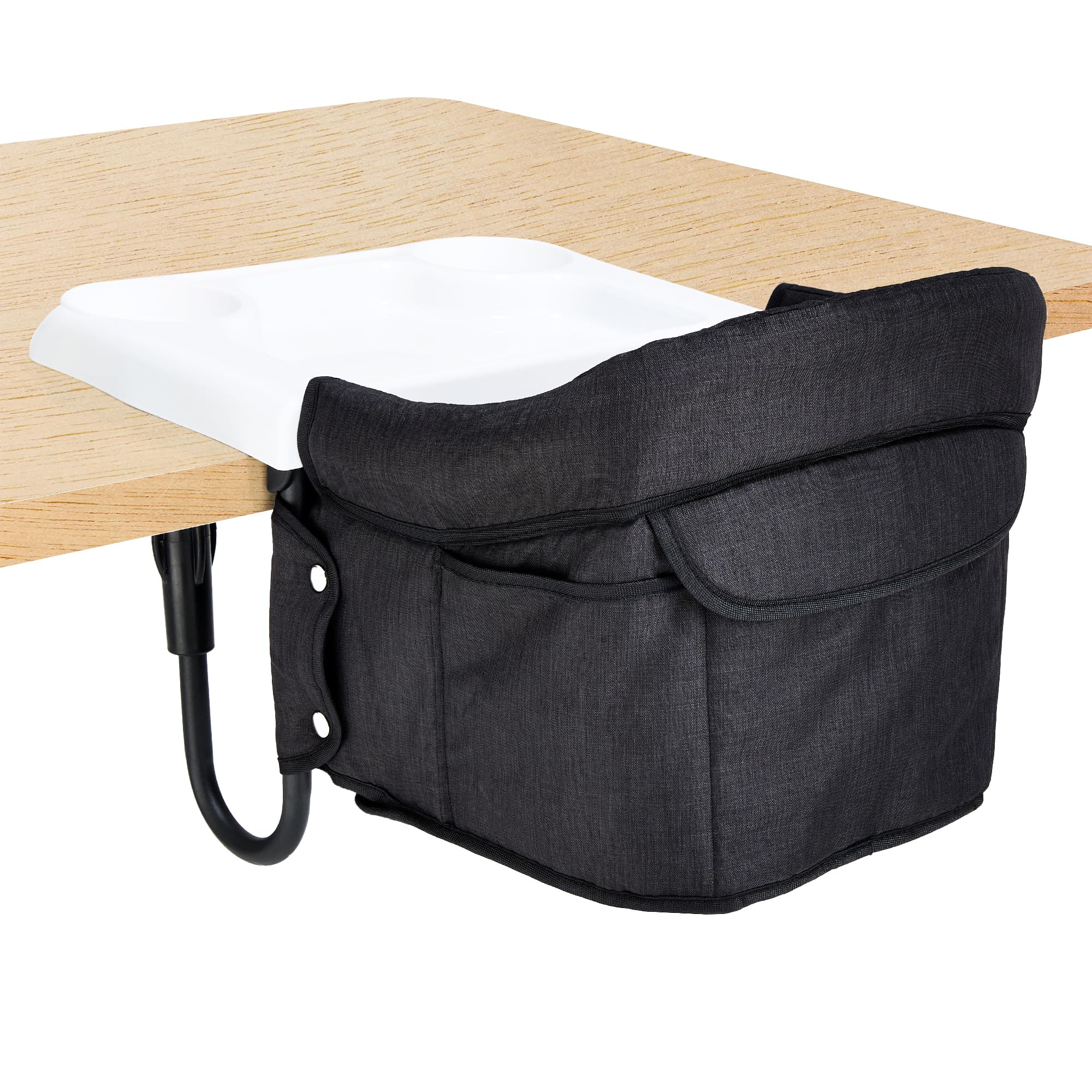 Portable Hook On High Chair with Tray for Babies & Toddlers 6-36 Months | Collapsible Travel Highchair | Fits Tables 0.8