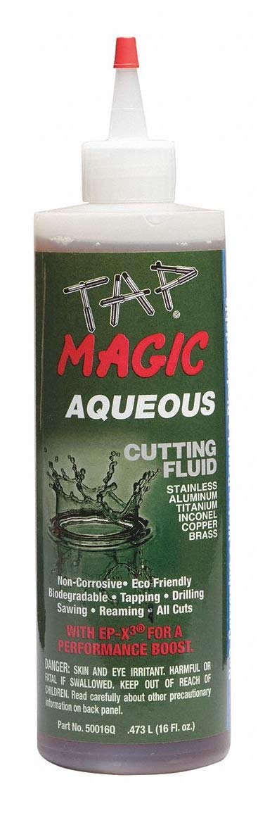 TAP MAGIC 16 oz Cutting Oil - 5 Pack of Amber Squeeze Bottles for Metalworking & Machining - Perfect for Lathes, Milling & Drilling Operations
