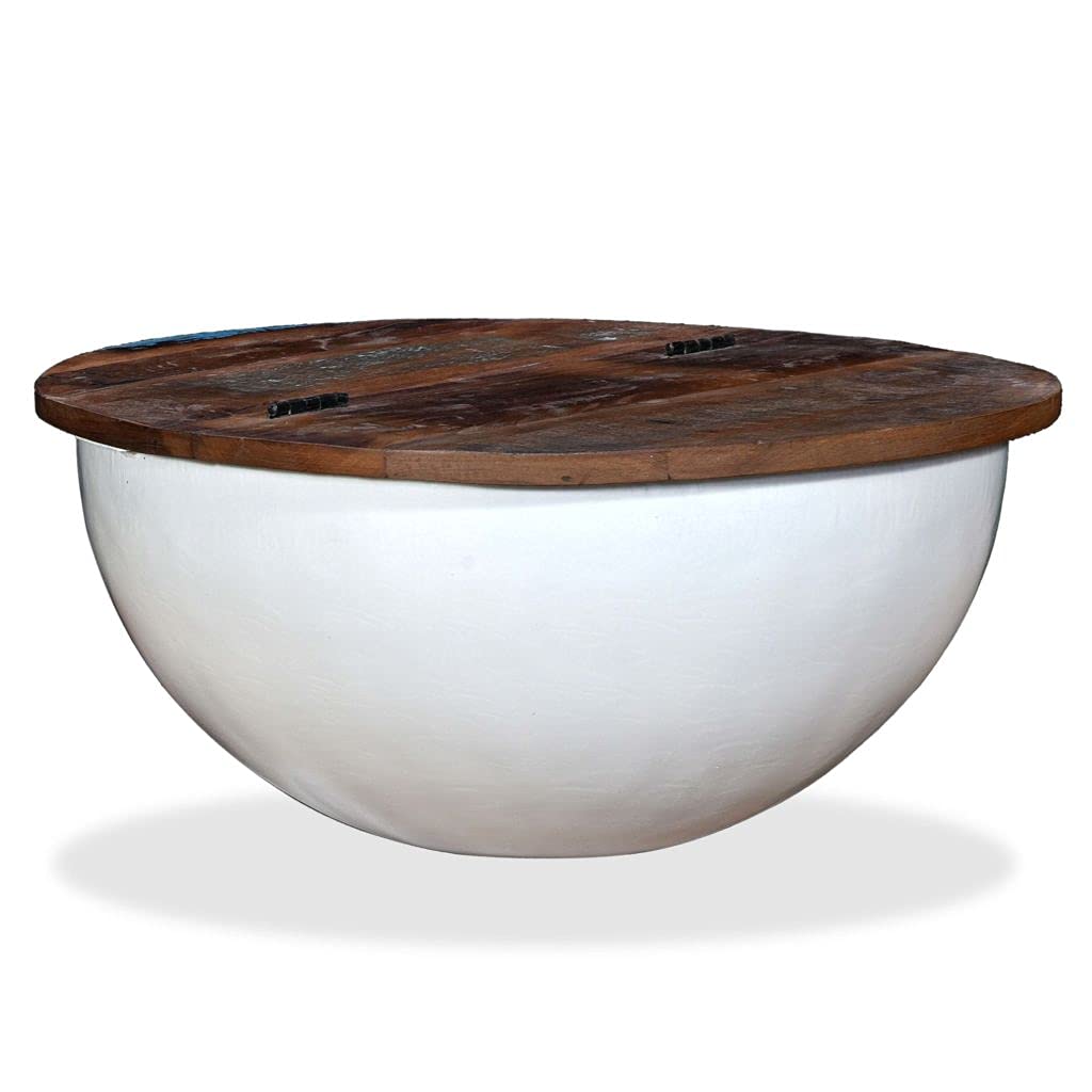 Modern Coffee Table & End Table Set - Round Bowl Shape Center Table & Side Table for Living Room, Home Office, Family Room Decor - Perfect for Entertaining & Relaxation