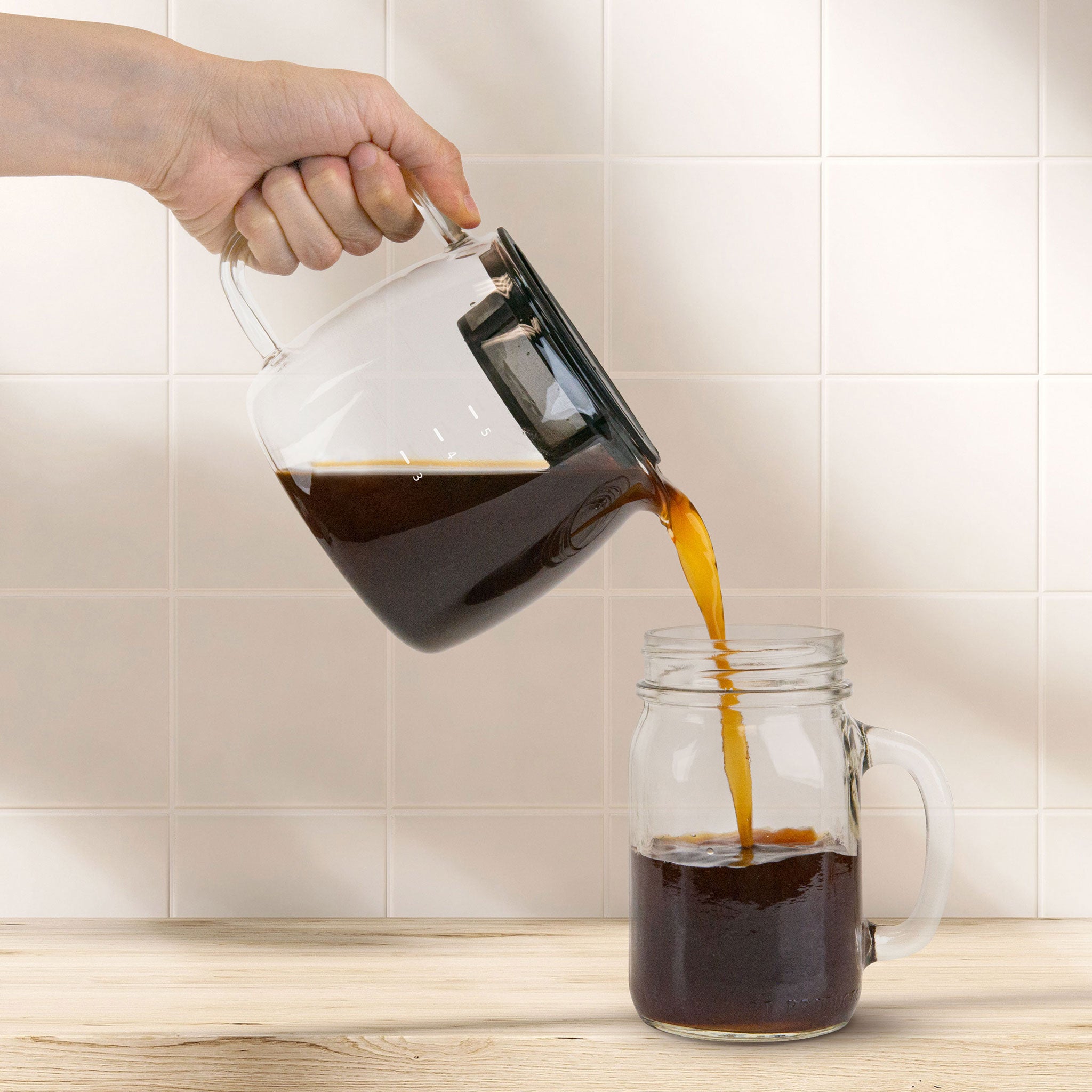 Shine Kitchen Co.® Rapid Cold Brew Coffee & Tea Maker with Vacuum Extraction Technology - Perfect for Home, Office & Outdoor Use