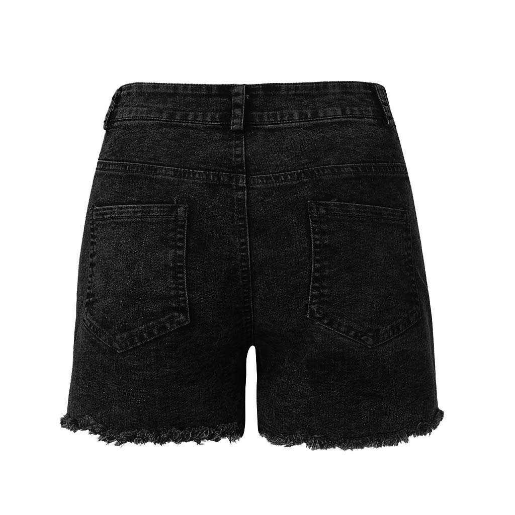2024 Women's High Waist Stretch Denim Shorts - Sexy Skinny Jean Hot Pants with Pockets | Summer Fashion for Casual Outings, Beach Vacations & Night Out