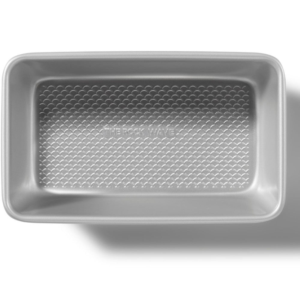 STARFRIT 034845 The Rock WAVE PRO Loaf Pan - 9.6 x 5.6 Inch (24 x 14 cm) Non-Stick Carbon Steel Baking Pan for Perfect Bread, Meatloaf & Cakes - Ideal for Home Baking & Professional Kitchens