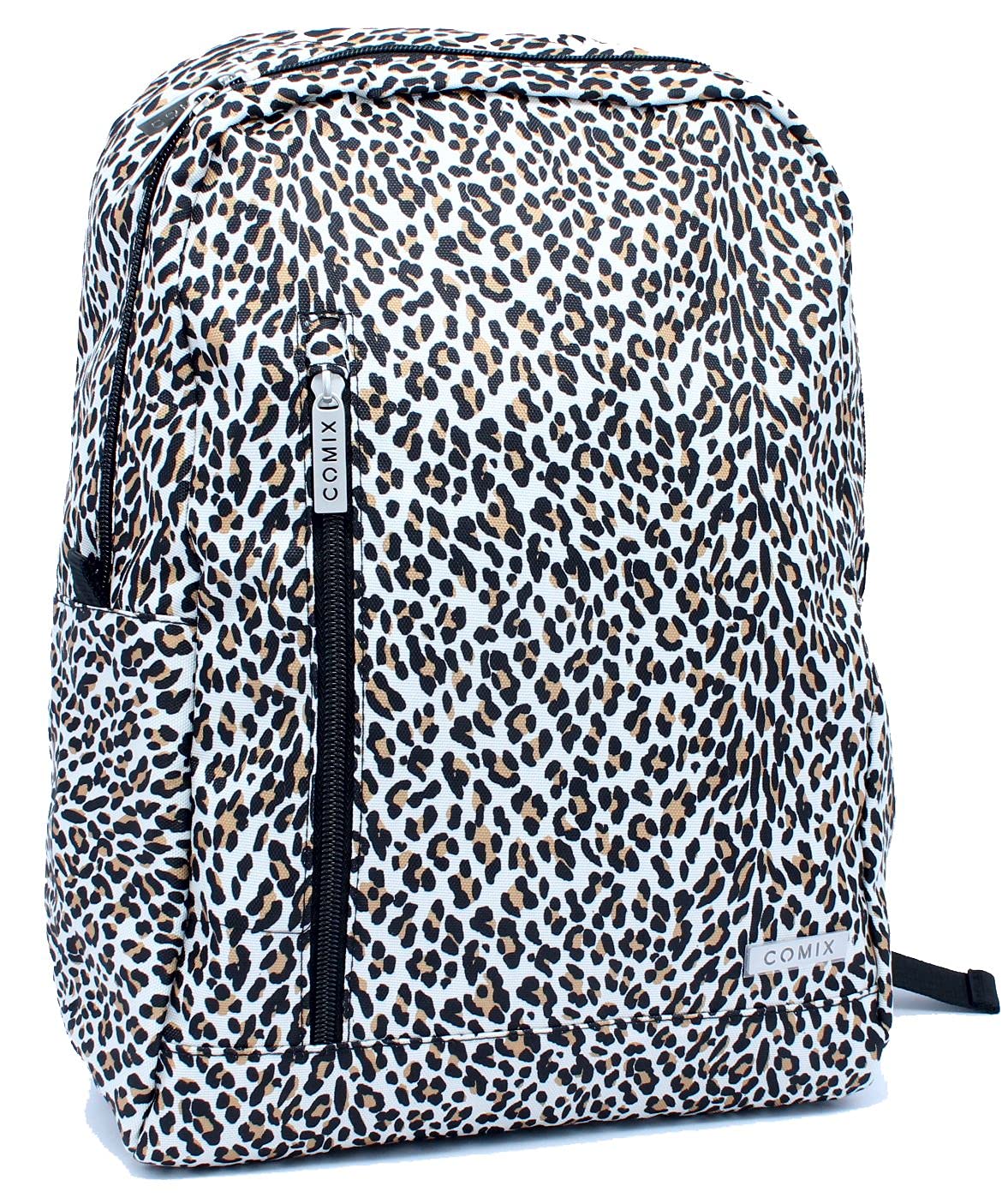 Franco Panini Free Time Leopard Print Comix Backpack - Stylish School & Travel Laptop Bag for Women & Men, Perfect for College, Work & Outdoor Adventures