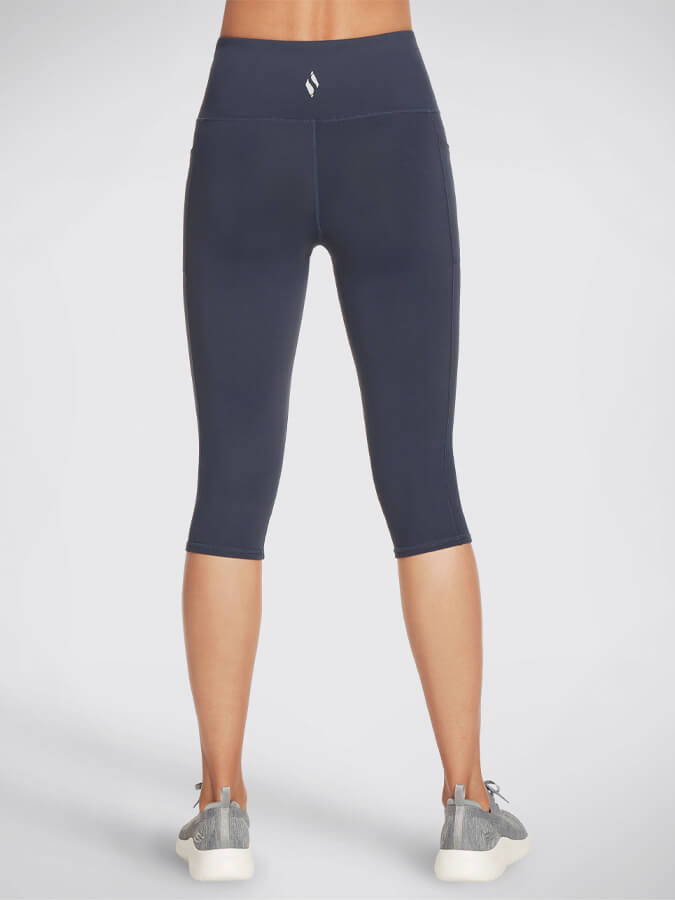 Skechers GOWALK High Waisted Capri Women's Leggings - Comfortable Yoga Pants for Walking, Running & Workout - Perfect for Gym, Travel & Everyday Wear