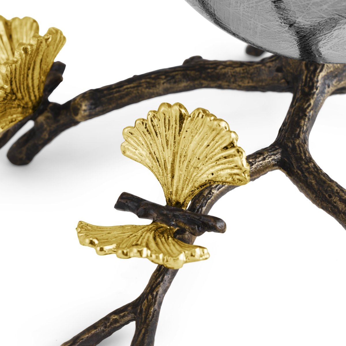 Butterfly Ginkgo Footed Vase - Elegant Ceramic Flower Vase for Home Decor, Wedding Centerpiece, and Tabletop Display