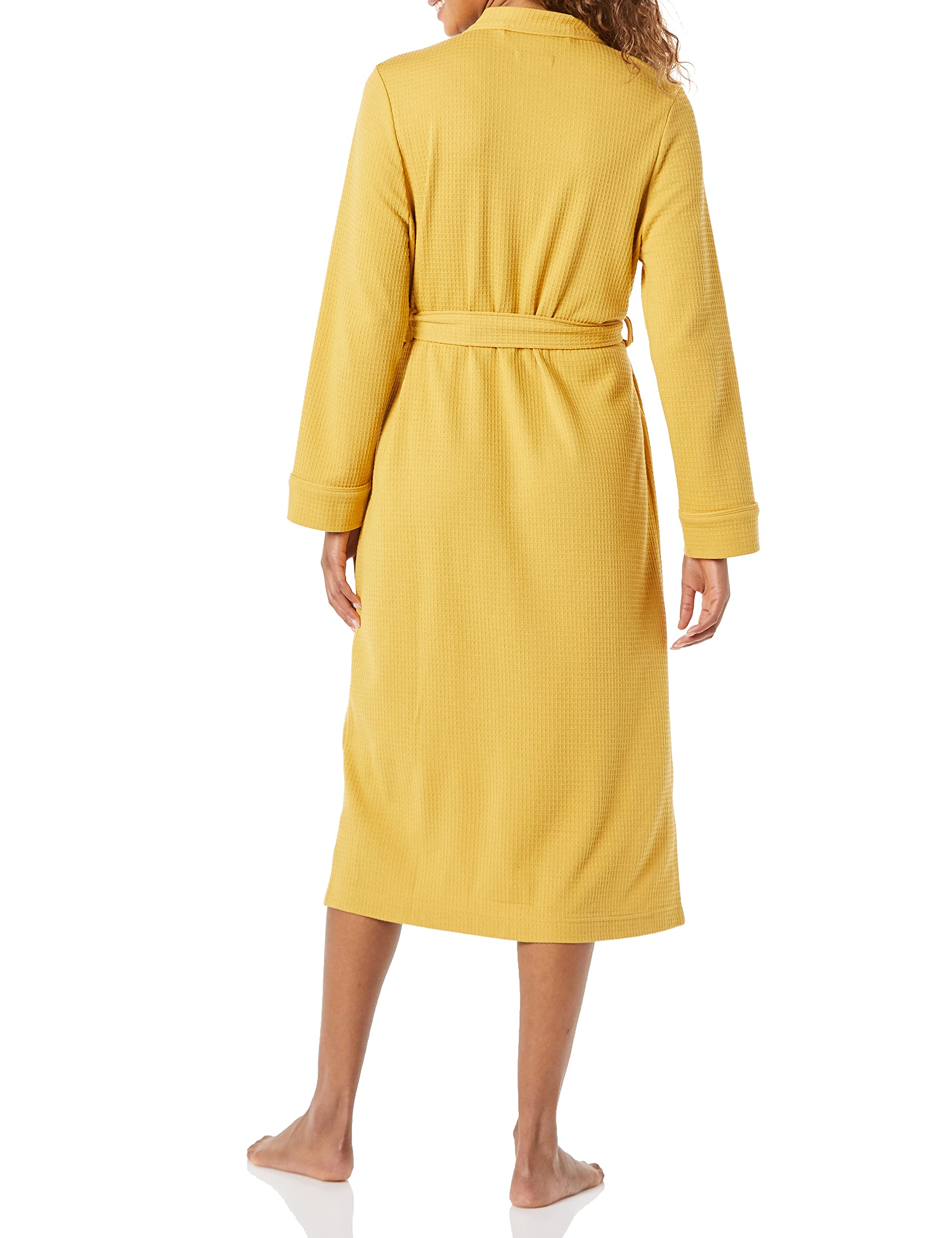 Amazon Essentials Women's Lightweight Waffle Full-Length Robe - Soft & Cozy Bathrobe for Lounge & Spa Days (Plus Size Available) - Perfect for Relaxing at Home, Morning Coffee & Self-Care Routines