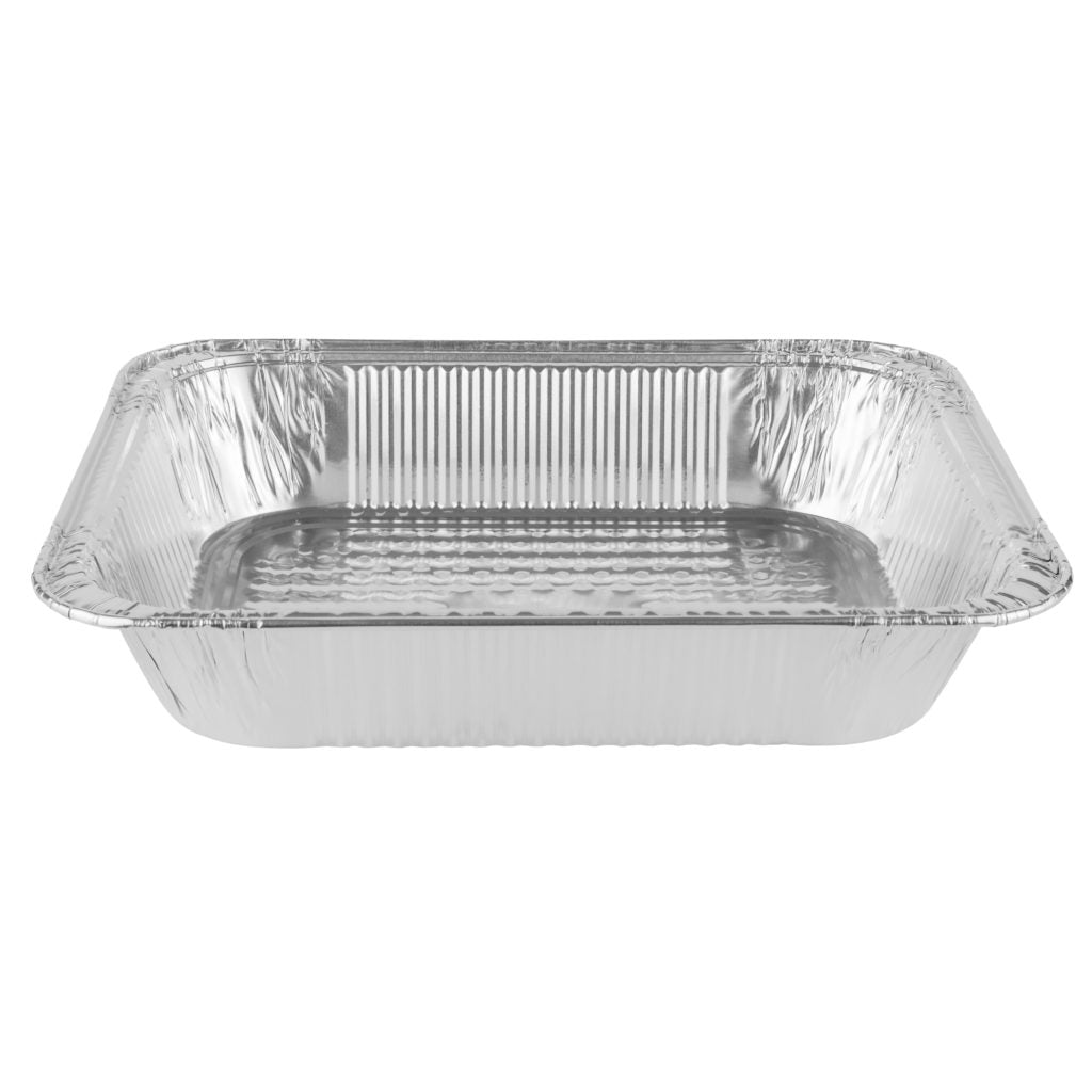 9x13 Ultra Heavy Duty Aluminum Foil Pans - 100 Count Pack of Commercial Grade Baking Pans for Catering, Meal Prep & Party Food Serving
