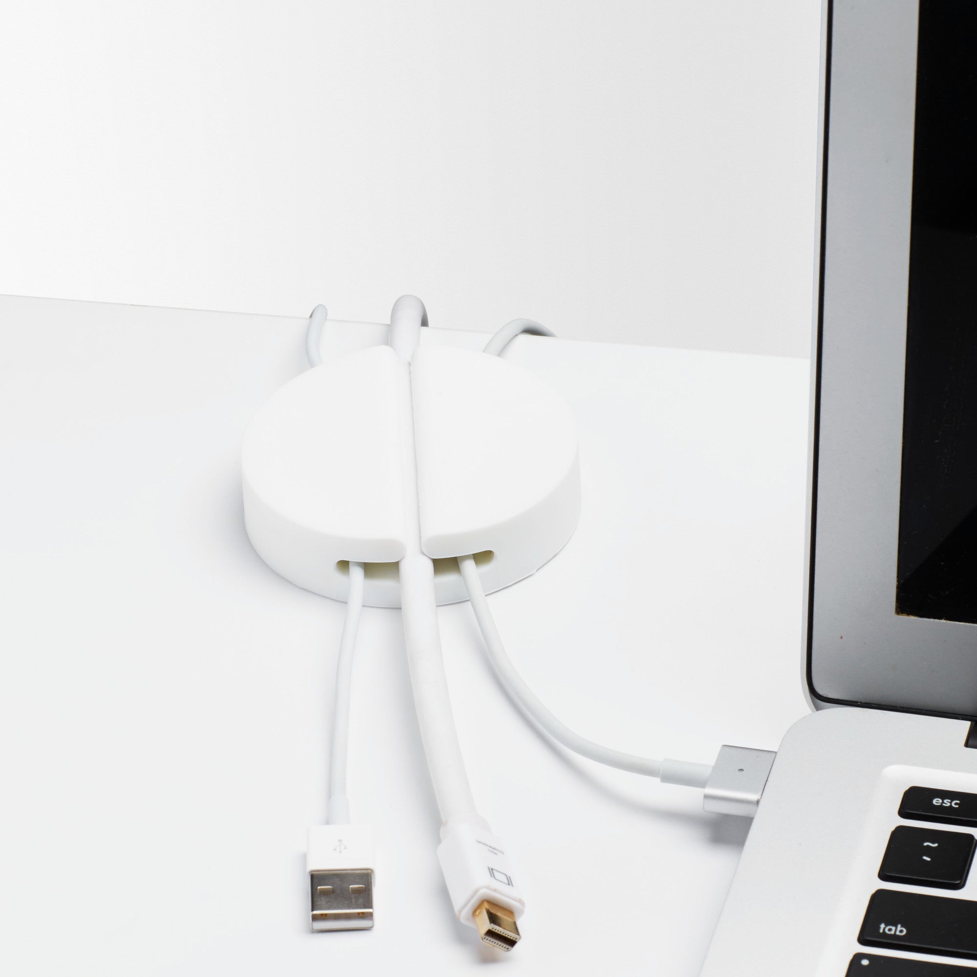 Jumbo Cable Catcher - Heavy Duty Cable Organizer for Home & Office - Perfect for Managing Cords, Wires, and Chargers - Ideal for Desk, TV, and Computer Setup