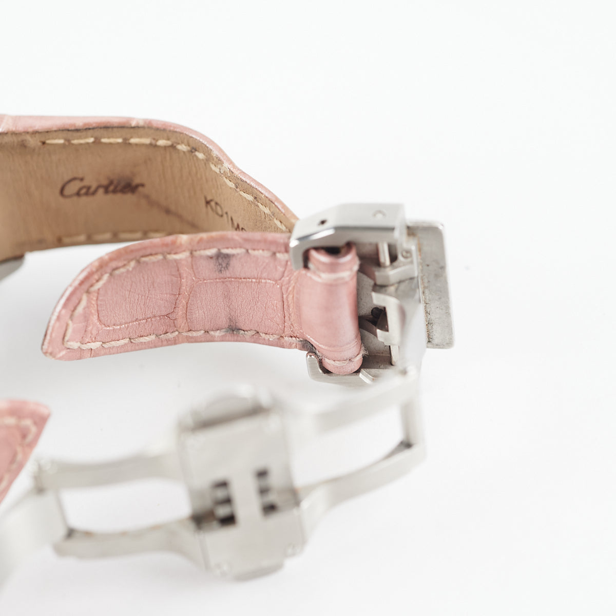 Cartier Santos de Cartier Pink Dial Automatic Watch for Women - Luxury Swiss Timepiece for Business, Gala & Everyday Wear