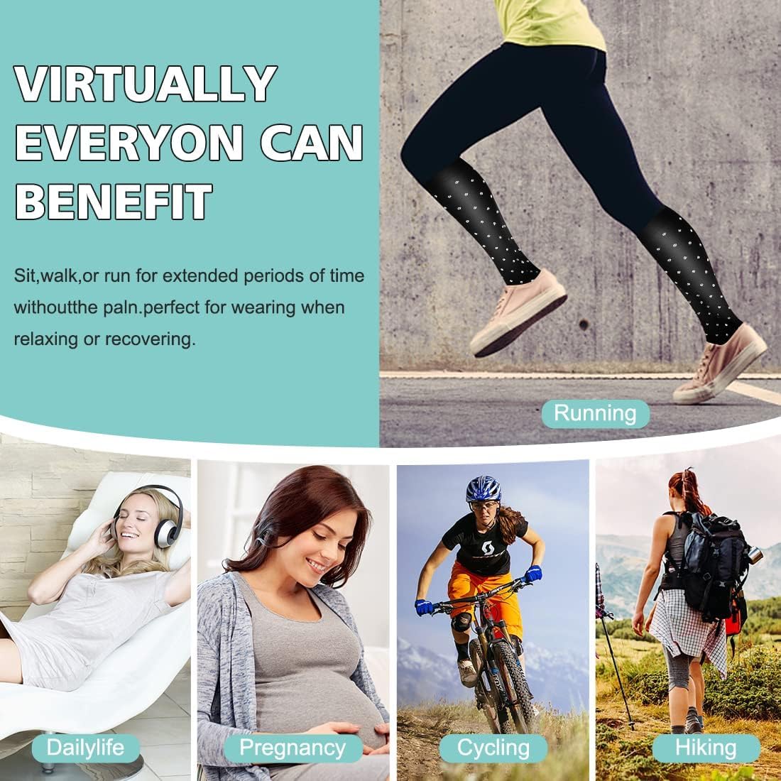 Best Compression Socks for Women & Men - Athletic Support, Improved Circulation & Faster Recovery - Ideal for Running, Travel & Post-Workout Recovery