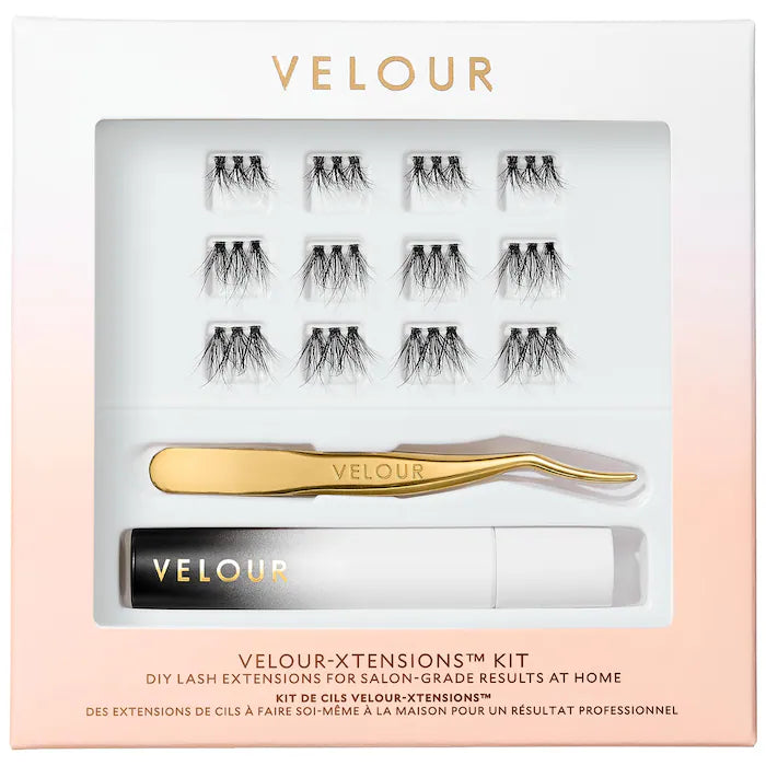 Velour Xtensions™ False Eyelash Kit - Natural & Fluffy Lashes for Dramatic Eye Makeup | Perfect for Parties, Weddings & Special Occasions