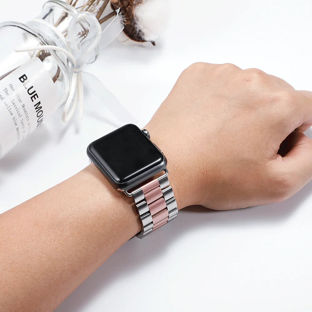 Classic Stainless Steel Watch Band - Durable Metal Watch Strap Replacement for Men & Women | Perfect for Dress Watches, Business Attire & Everyday Wear
