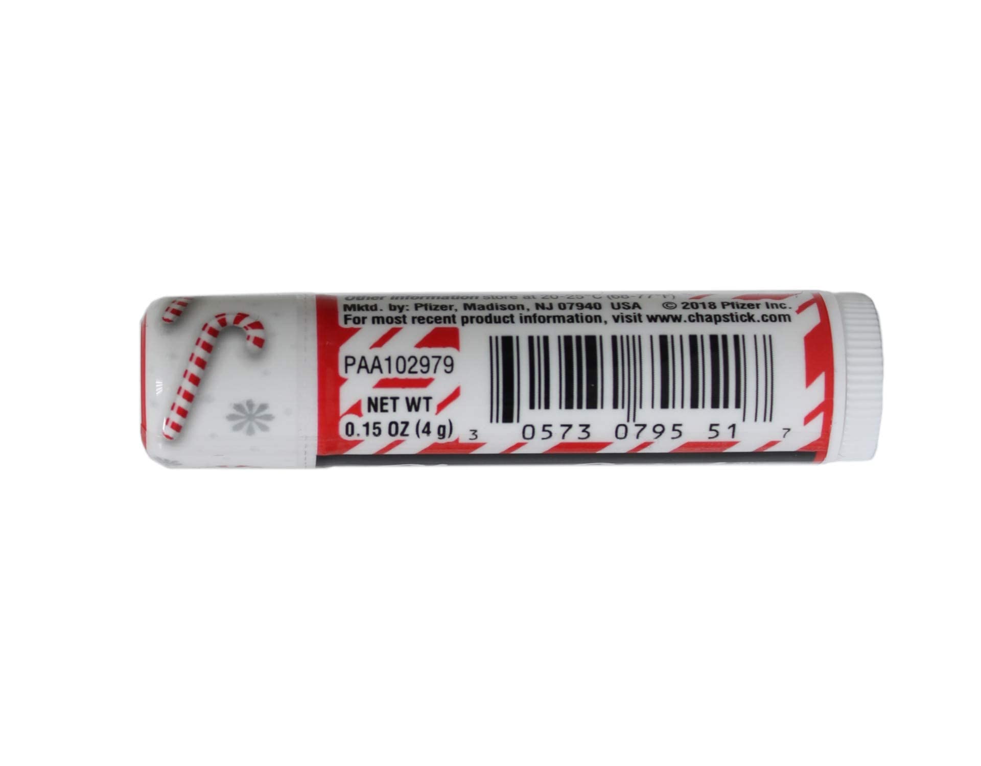 Candy Cane Flavored Lip Balm Set - 6 Pack Moisturizing Chapstick for Dry Lips | Holiday Gift, Stocking Stuffer & Winter Lip Care Essential