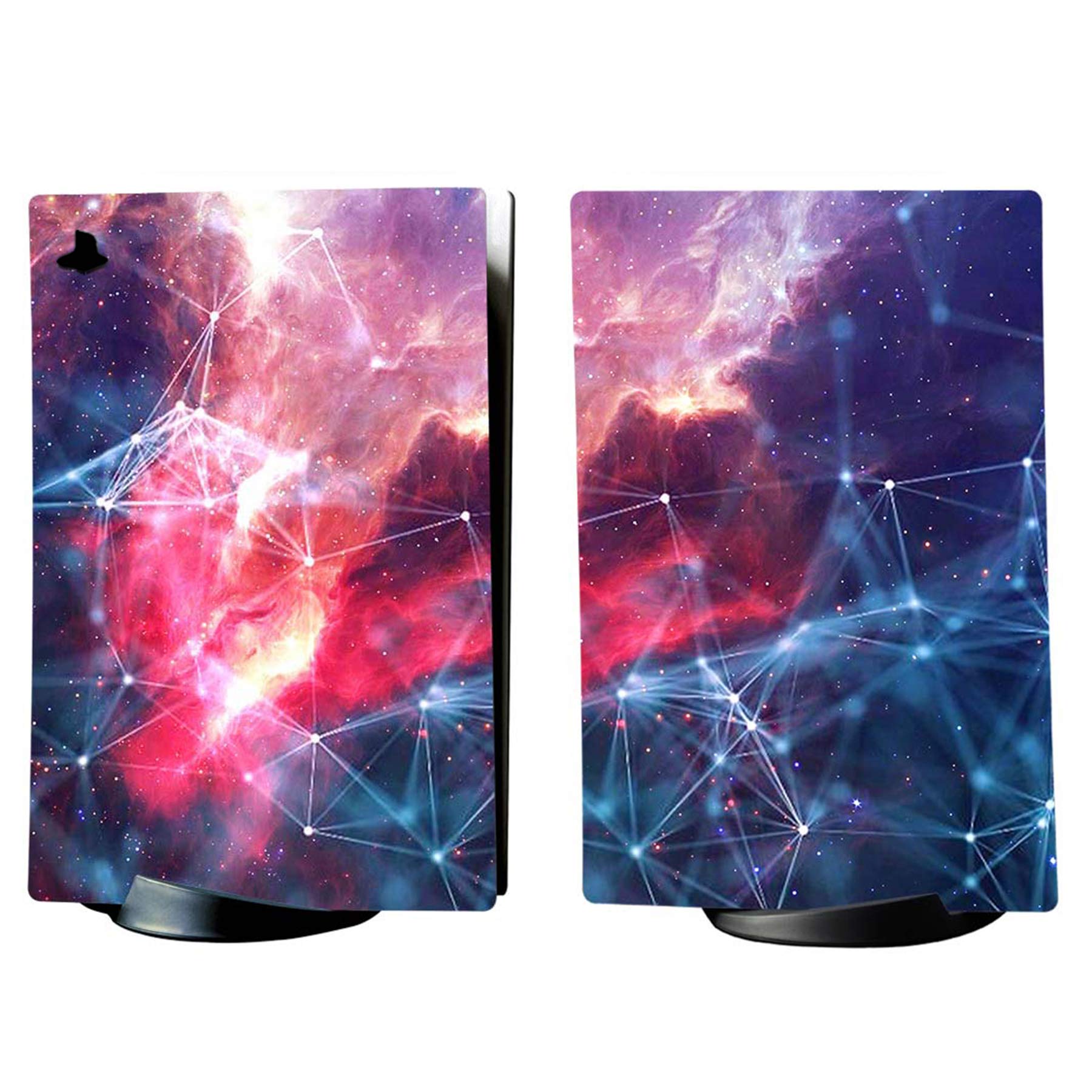 PlayVital Galaxy Space Full Skin Decal Set for PS5 Console Digital Edition - Vinyl Sticker Cover for PS5 Controller, Charging Station, Headset & Media Remote - Perfect for Gaming Setup & Space-Themed Decor