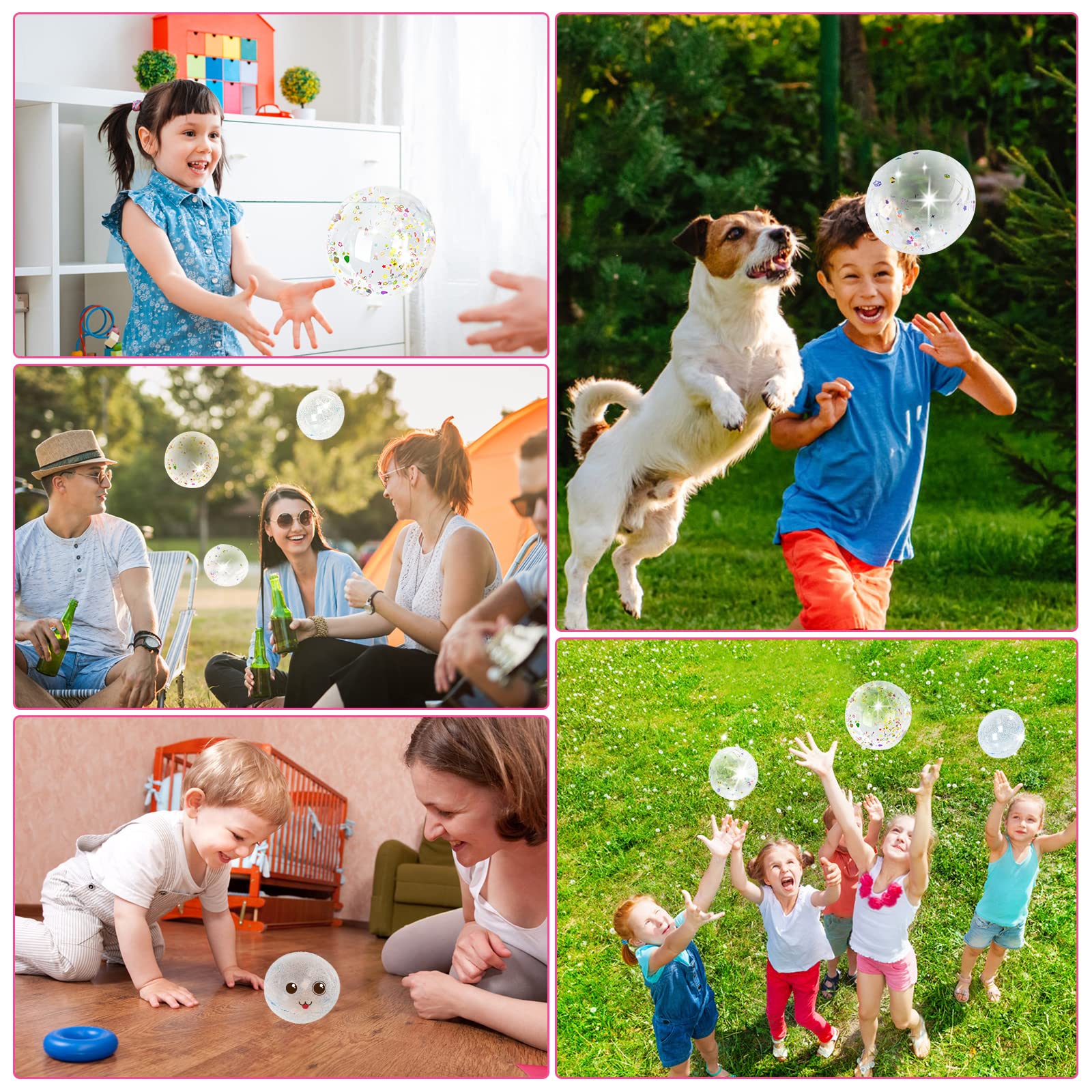FORMIZON 51-Piece Transparent Bubble Tape Kit with Glitter - DIY Inflatable Nano Bubble Tape for Kids Crafts, Party Favors & Sensory Play - Fun Bubble Blowing Activity for Children's Birthday, Classroom & Family Bonding