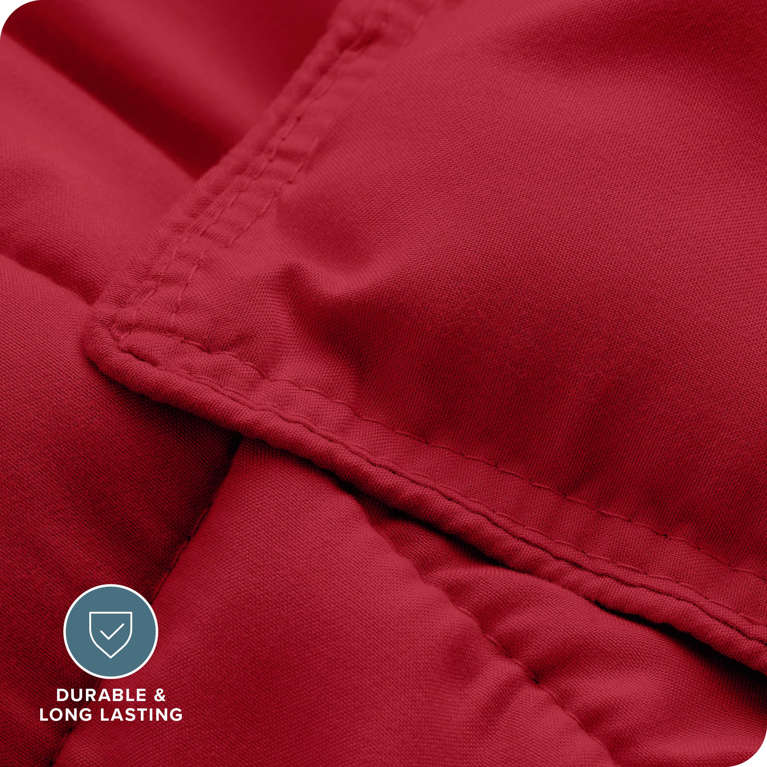 Bare Home Comforter Set - Oversized Queen Size Ultra Soft Goose Down Alternative - Premium 1800 Series All Season Warmth Bedding - Perfect for Master Bedroom, Guest Room & Cozy Winter Nights (Red)